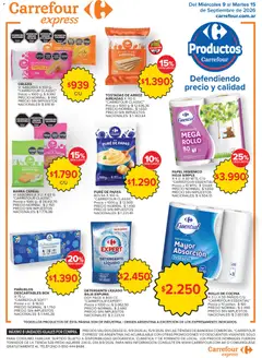 Vista previa Carrefour Express catálogo válido desde el 09/09/2026 | Página: 4 | Productos: Cocina, Detergente líquido, Detergente, Pañuelos descartables