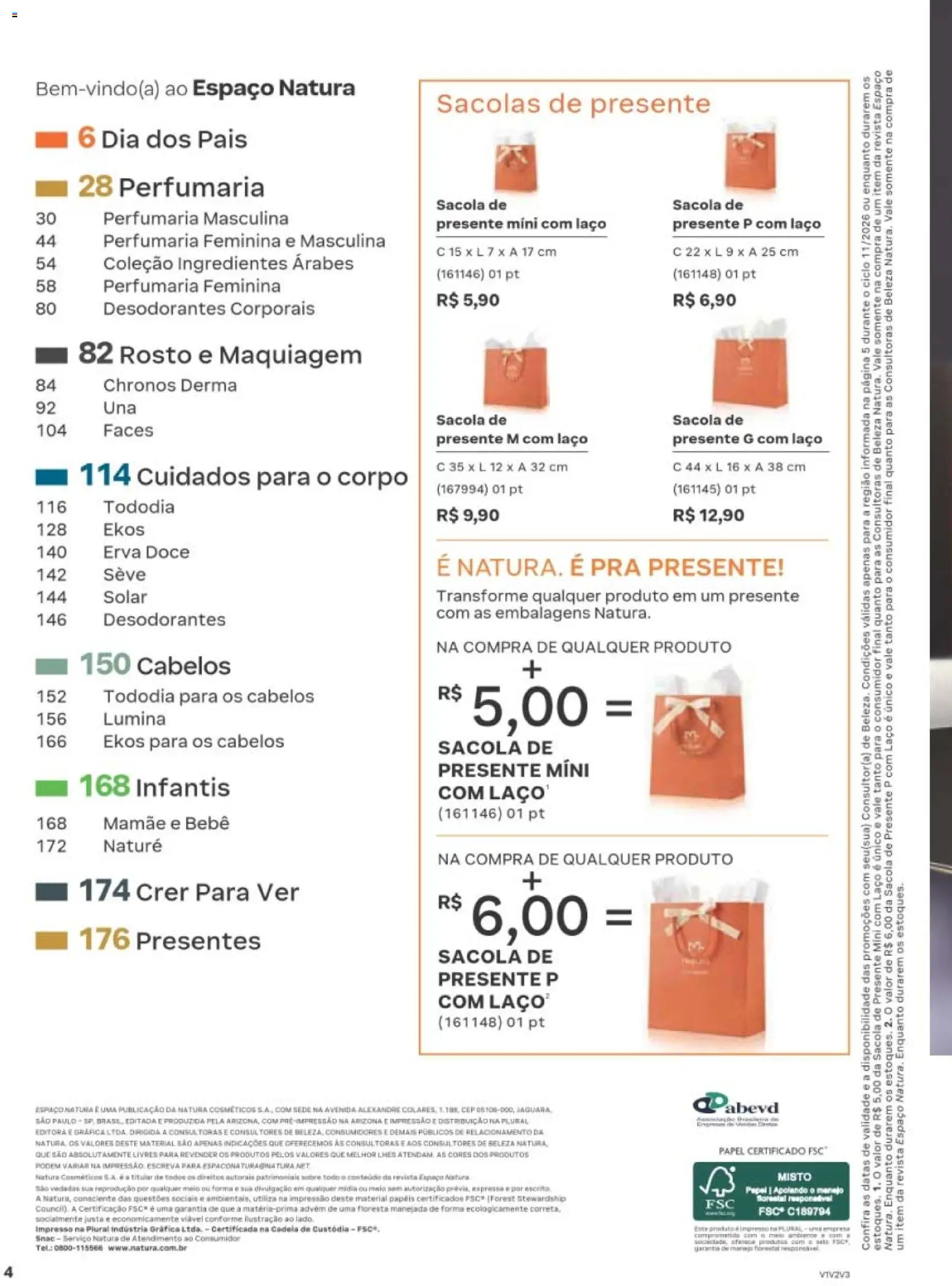Natura Folheto - válido de 29/06/2026 | Página: 4 | Produtos: Maquiagem, Revista