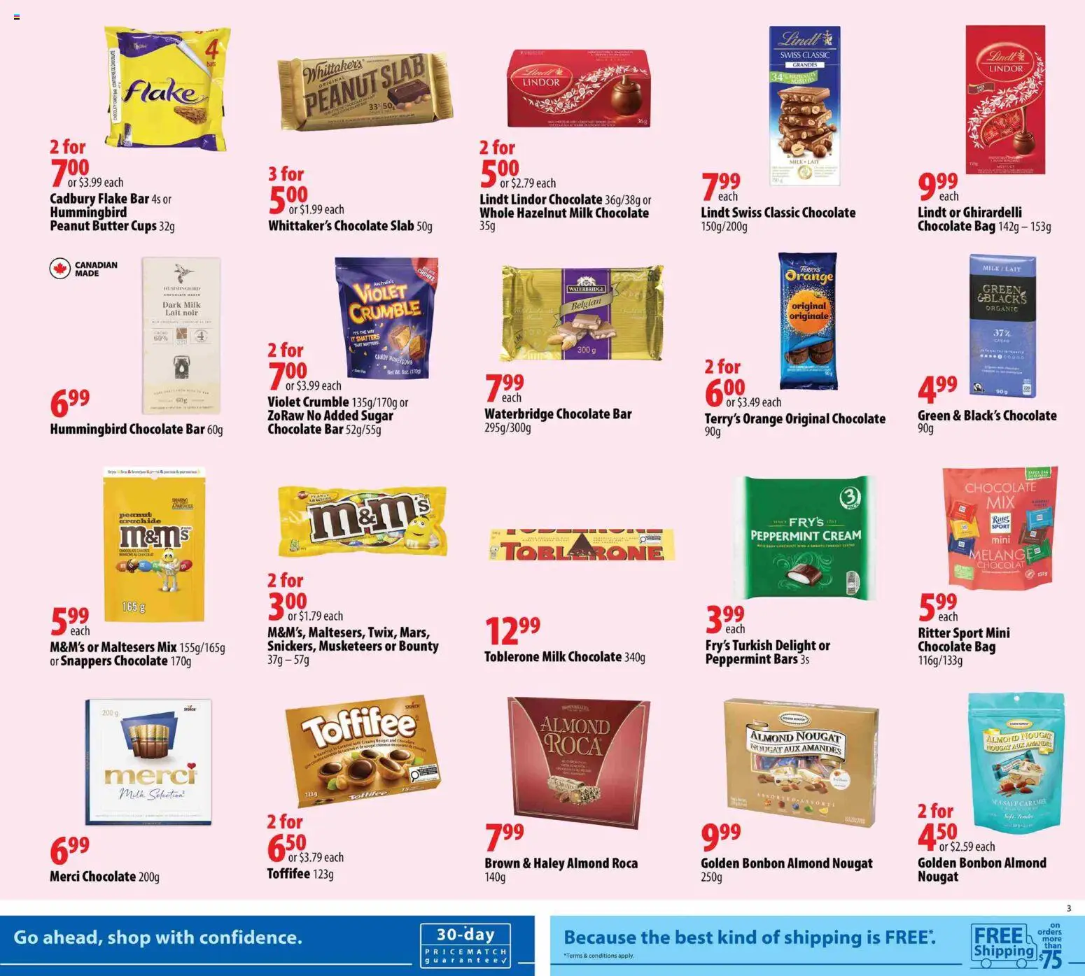 London Drugs flyer valid from 05.06.2026 | Page: 3 | Products: Cream, Milk, Butter, Chocolate