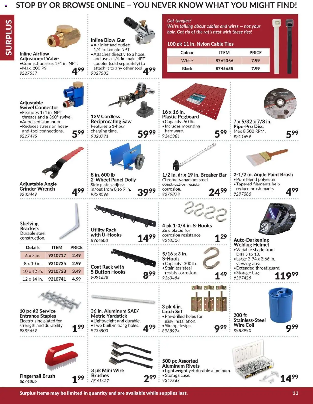 Princess Auto flyer valid from 16.04.2025 | Page: 15 | Products: PC, Connector, Grinder, Coat