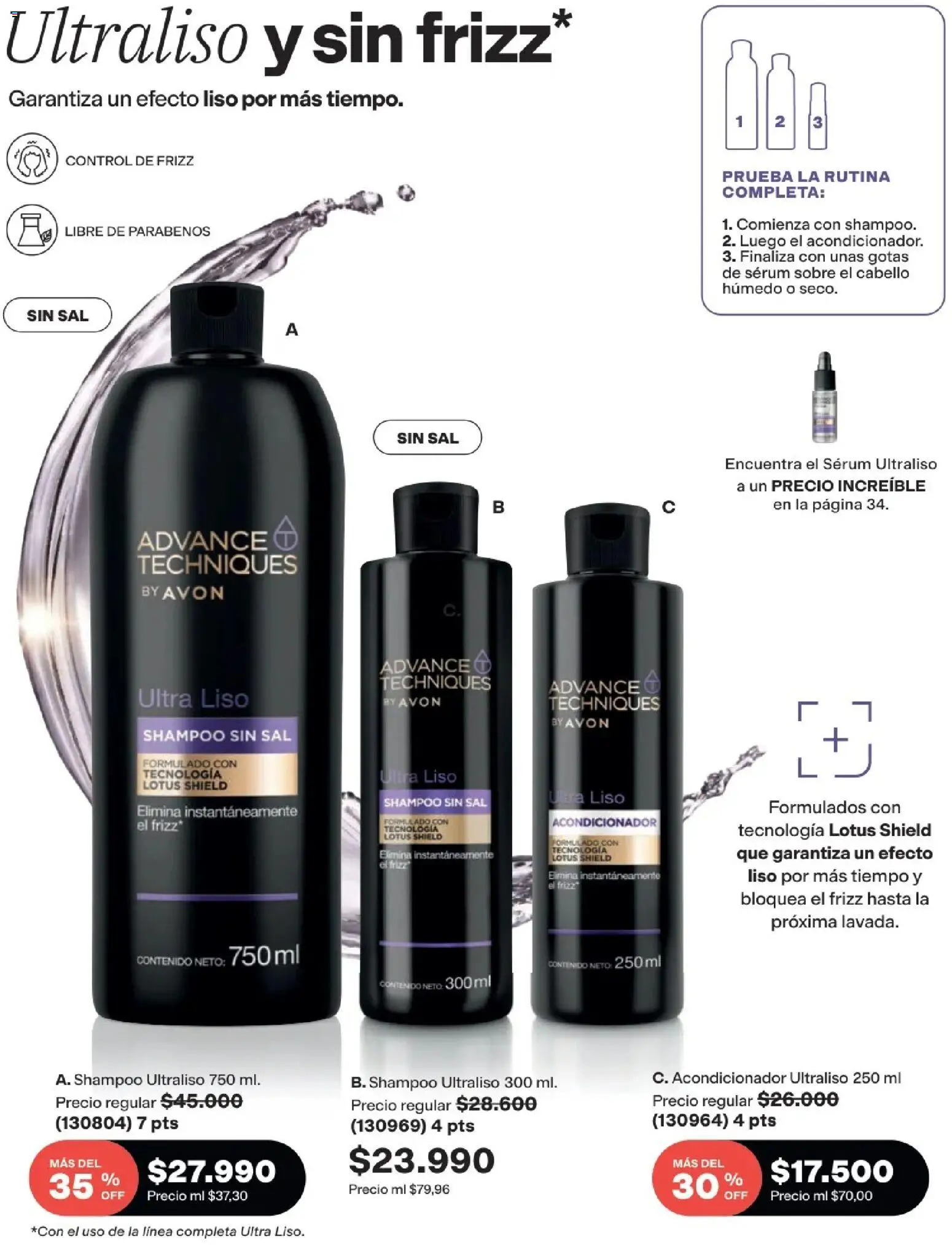 Avon revista - valida desde el 01.09.2026 | Página: 184 | Productos: Sal, Serum, Sobre, Acondicionador