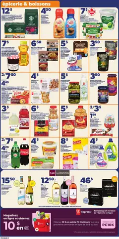 Preview of Provigo weekly flyer / circulaire from shop Provigo valid from Jun 25, 2026 | Page: 10 | Products: PC, Butter, Oil, Coffee