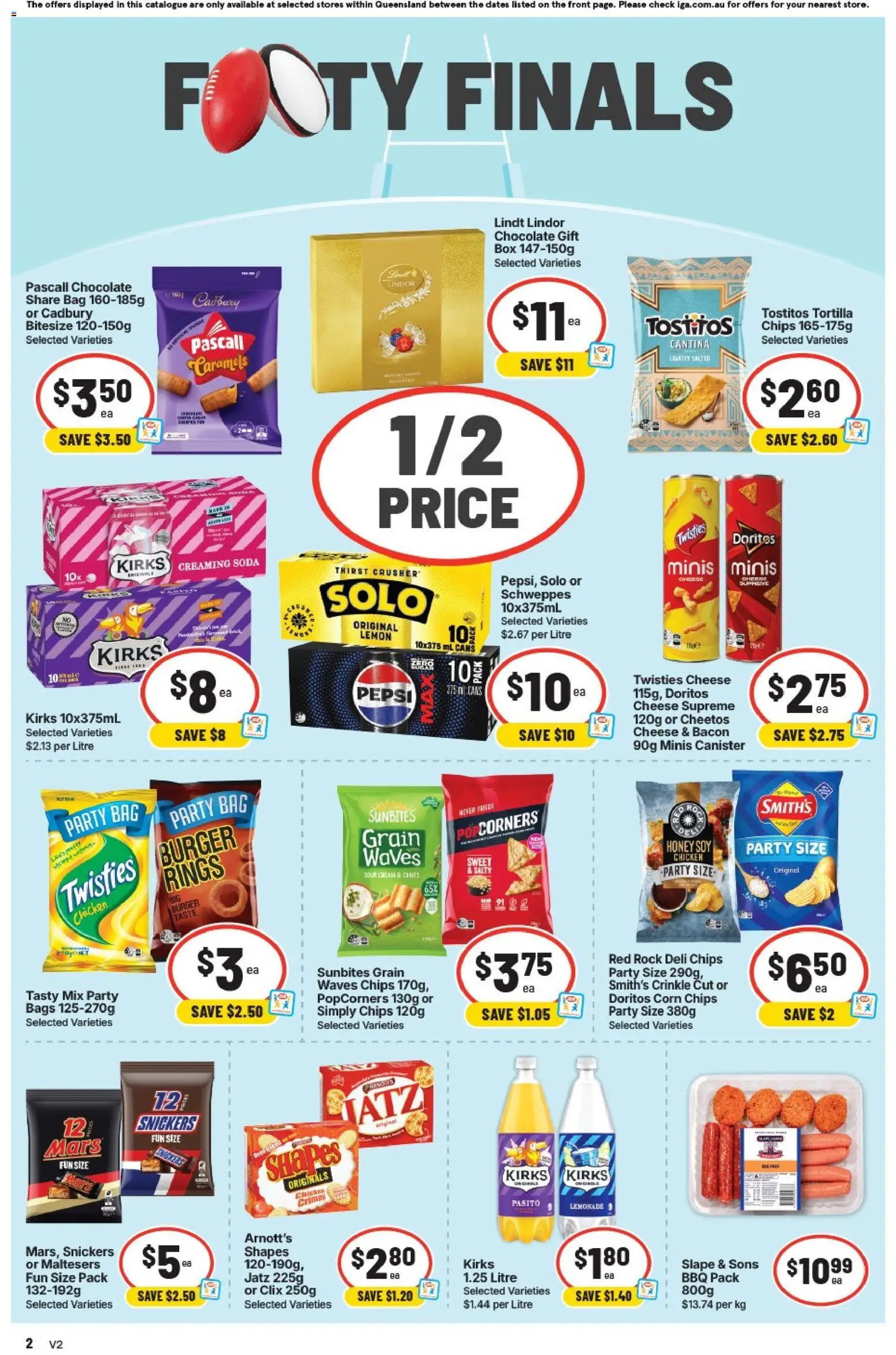IGA catalogue - valid from 16/09/2026 | Page: 3 | Products: Box, Chicken, Snickers, Bag