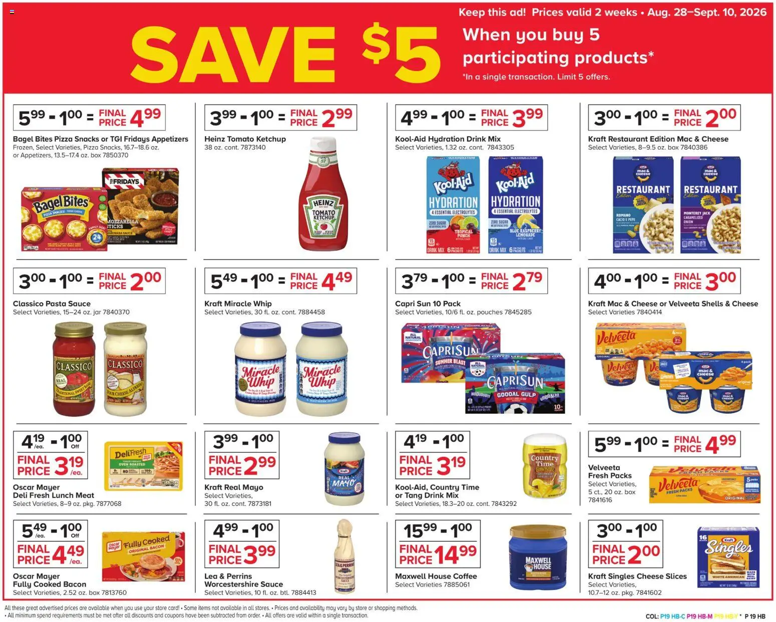 Giant Weekly Ad - valid from 08/28/2026 | Page: 25 | Products: Coffee, Pizza, Sauce, Snacks