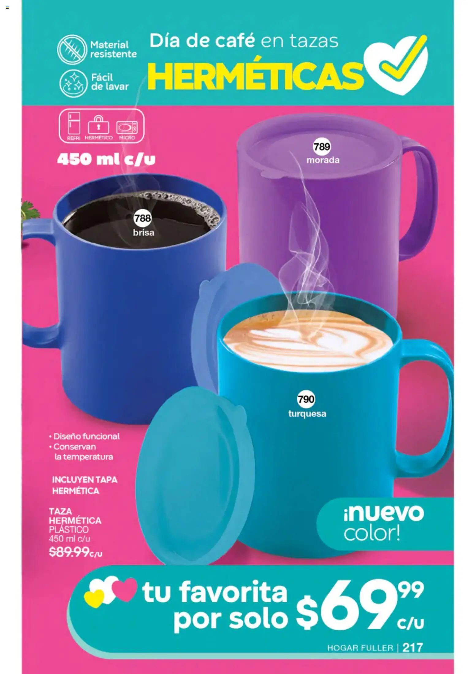 Nuevas ofertas de Fuller válidas en toda la República Mexicana desde el 22/07/2026. ¡Encuentra las mejores ofertas en Fuller campaña 8 2026! | Página: 202 | Productos: Taza, Café