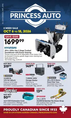 Preview of Princess Auto flyer - 2 Week Sale! from shop Princess Auto valid from Oct 6, 2026