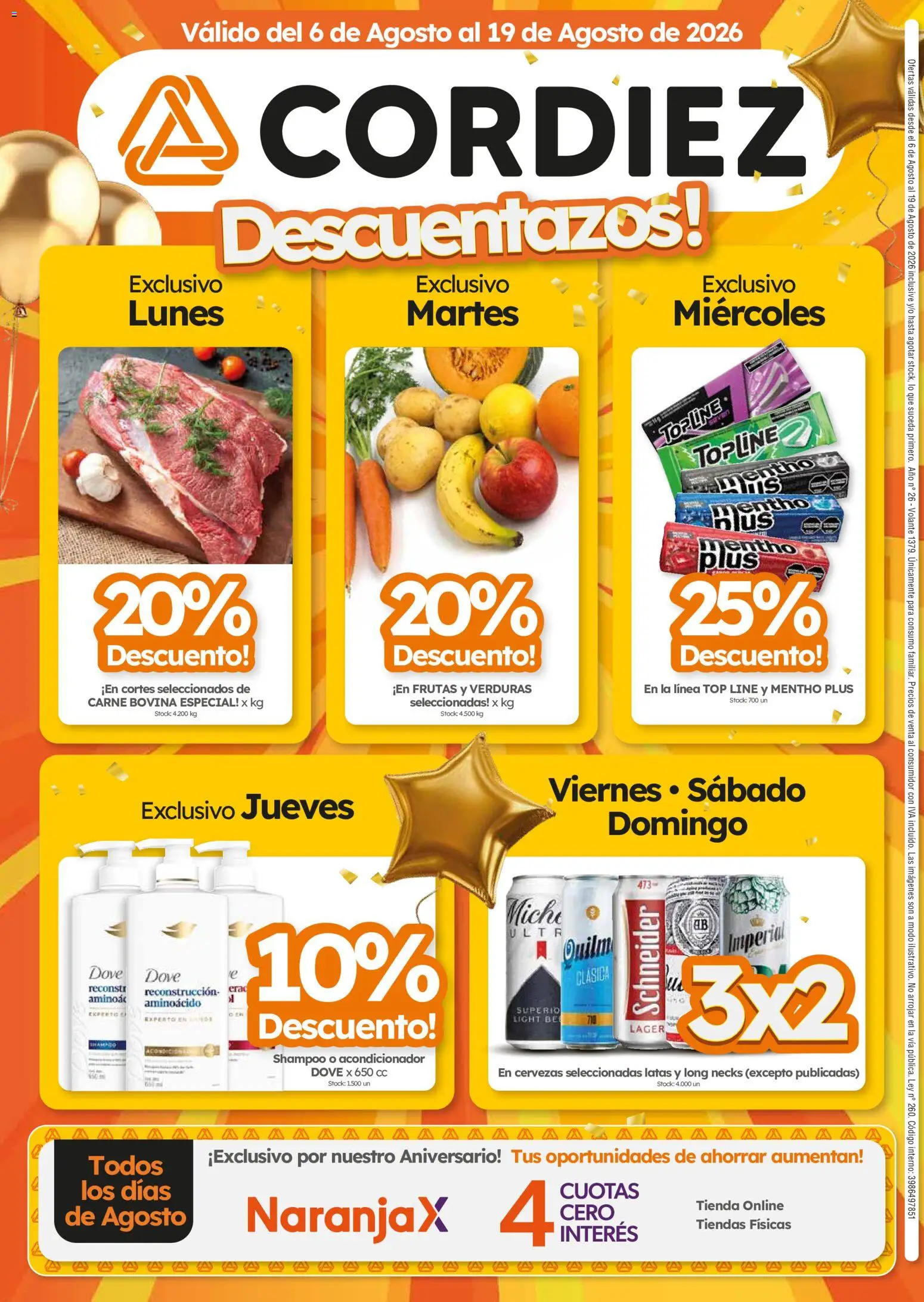 Cordiez ofertas │ válido desde el 06/08/2026 | Página: 8 | Productos: Top, Shampoo, Acondicionador