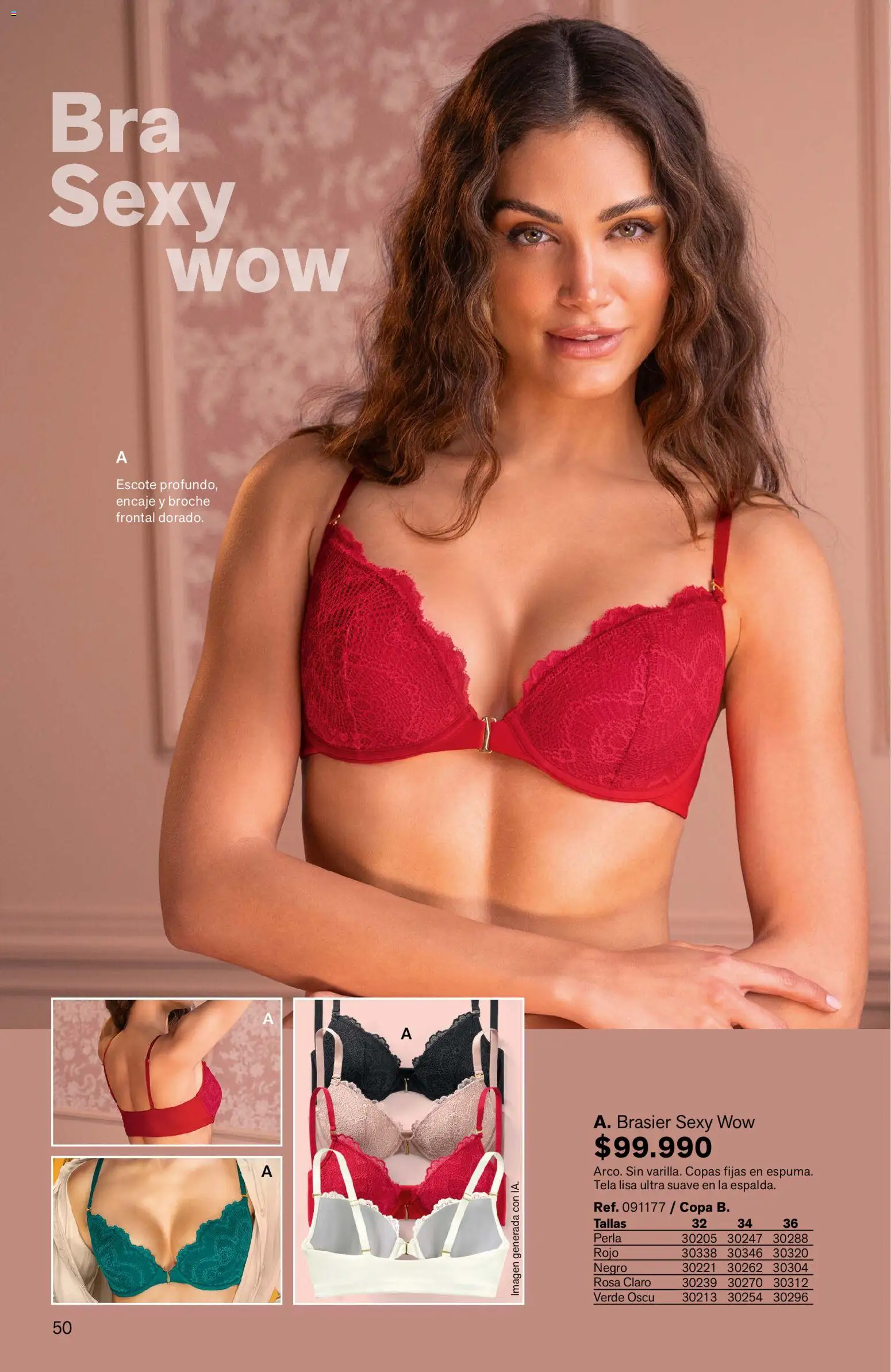 Leonisa revista - valida desde el 11/09/2026 | Página: 50 | Productos: Brasier