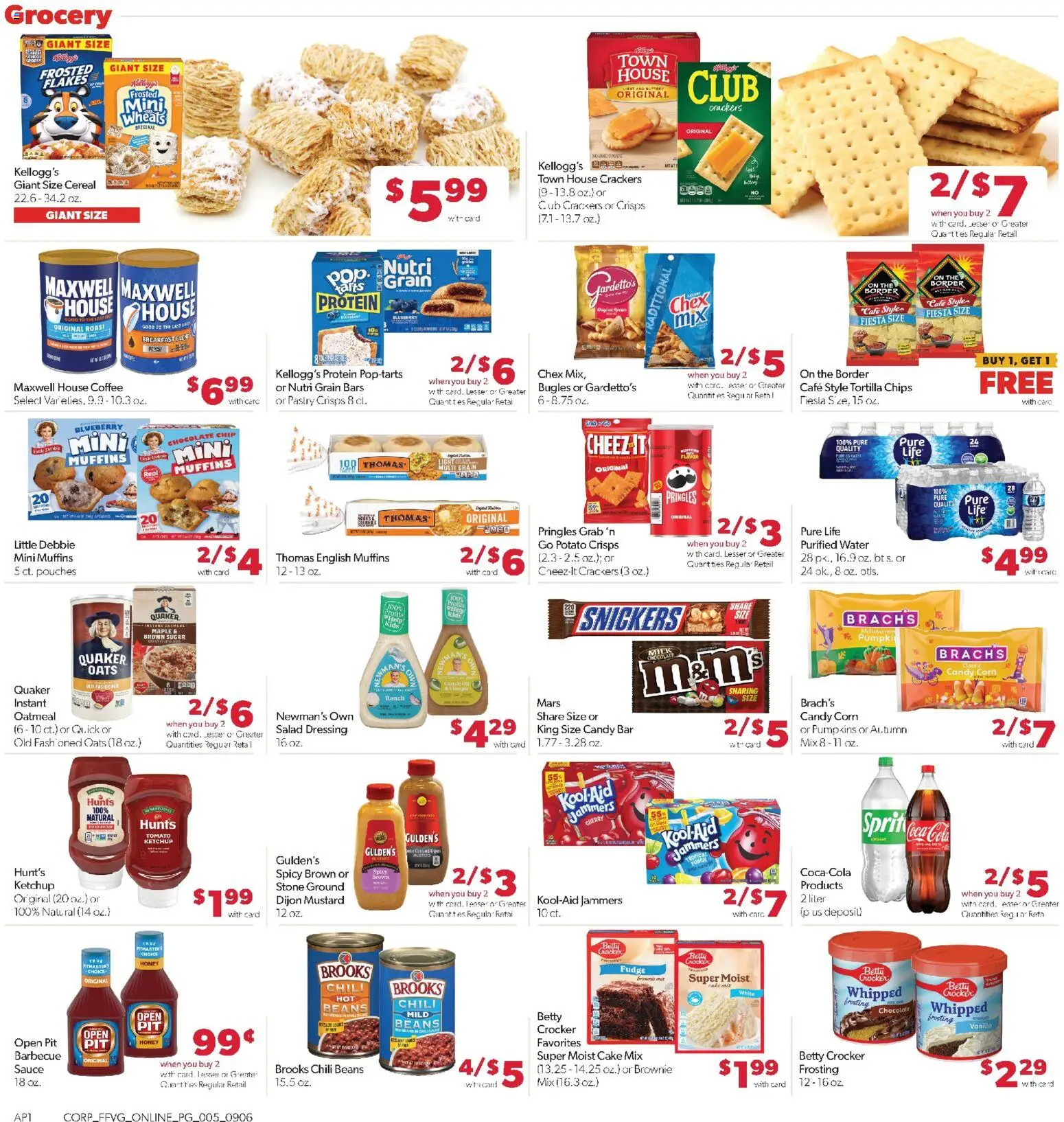 Family Fare Weekly Ad - valid from 09/06/2026 | Page: 9 | Products: Sugar, Dressing, Cereal, Chili