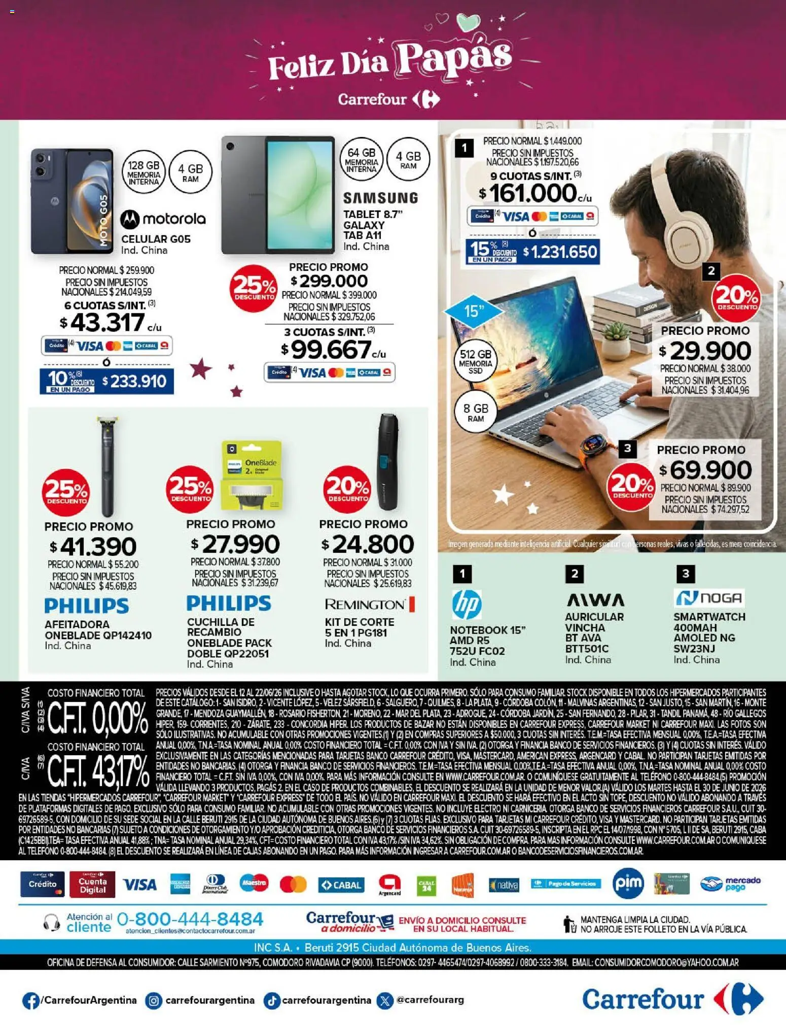Carrefour - Feliz día Papás │ válido desde el 12.06.2026 | Página: 6 | Productos: Teléfono, Tablet, Notebook, Té