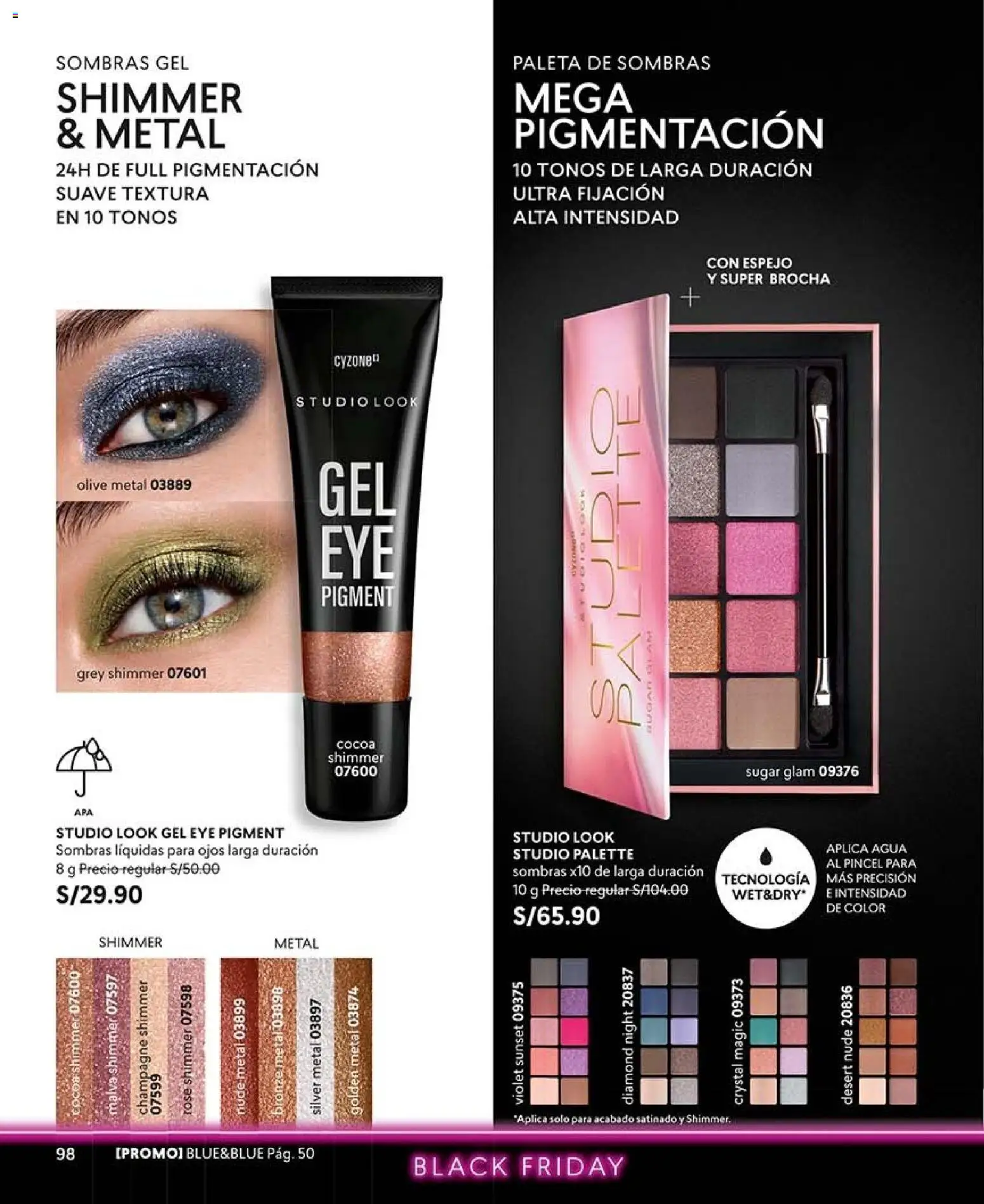 Catálogo CyZone válido desde 03/10/2026 | Página: 98 | Productos: Brocha, Pincel, Espejo, Agua