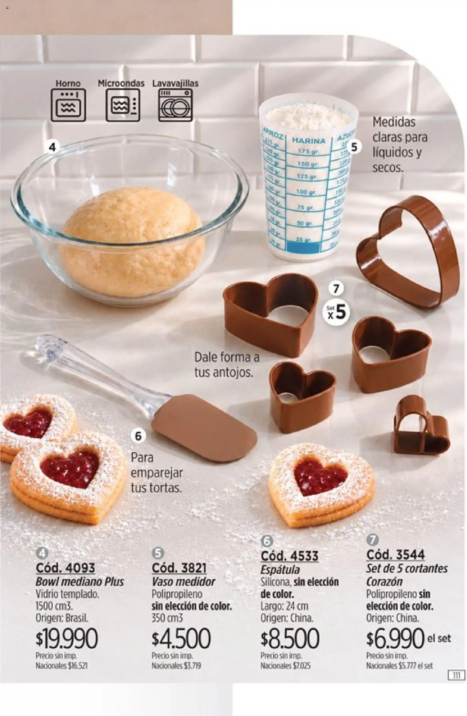 Catálogo Amodil Campaña 16 │ válido desde el 19/09/2026 | Página: 111 | Productos: Horno, Horno microondas, Bowl, Espatula