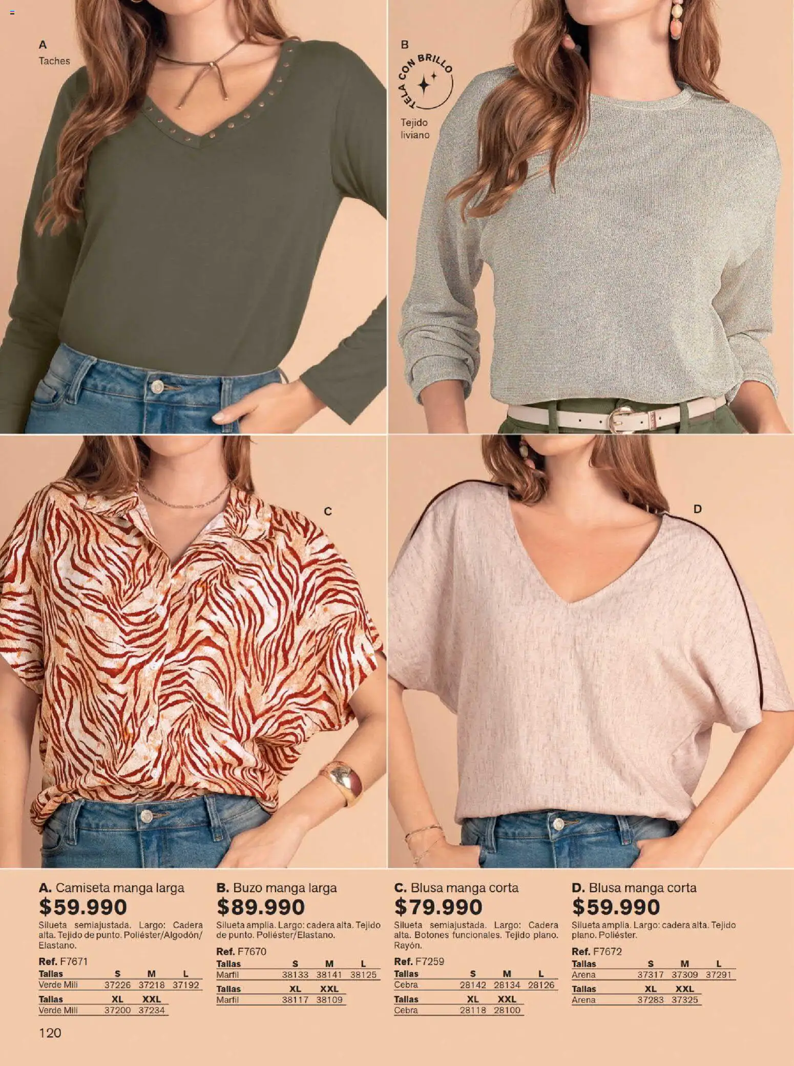 Leonisa revista - valida desde el 15/07/2026 | Página: 120 | Productos: Brillo, Buzo, Camiseta, Blusa