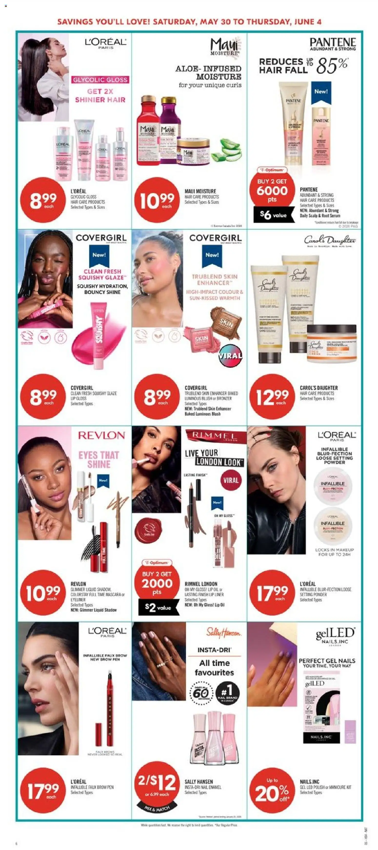Shoppers flyer valid from 29.05.2026 | Page: 13 | Products: Powder, Bronzer, Lip gloss, Oil