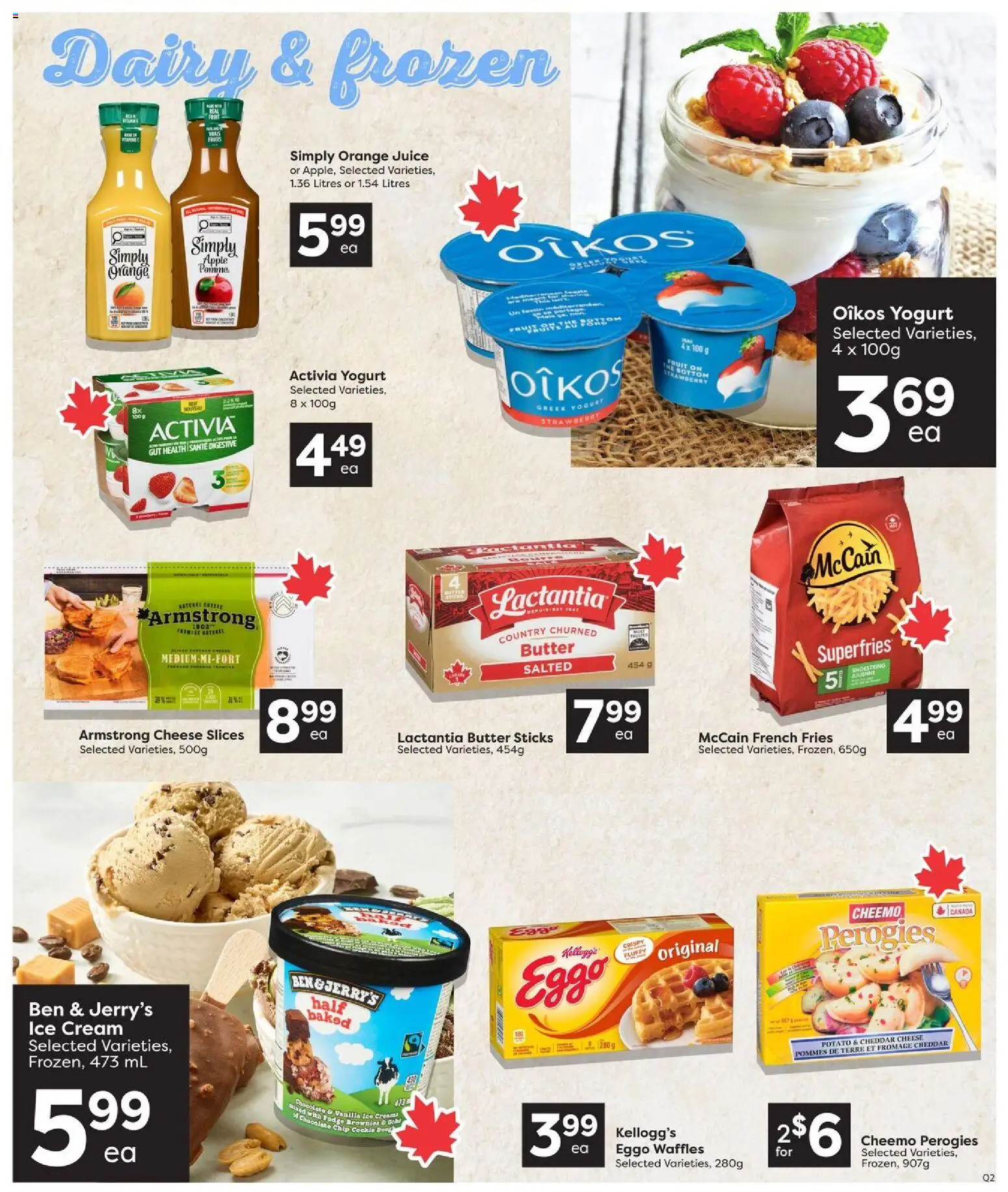 Quality Foods flyer valid from Sep 24, 2026 | Page: 8 | Products: Dough, Cheddar, Vanilla, Yogurt