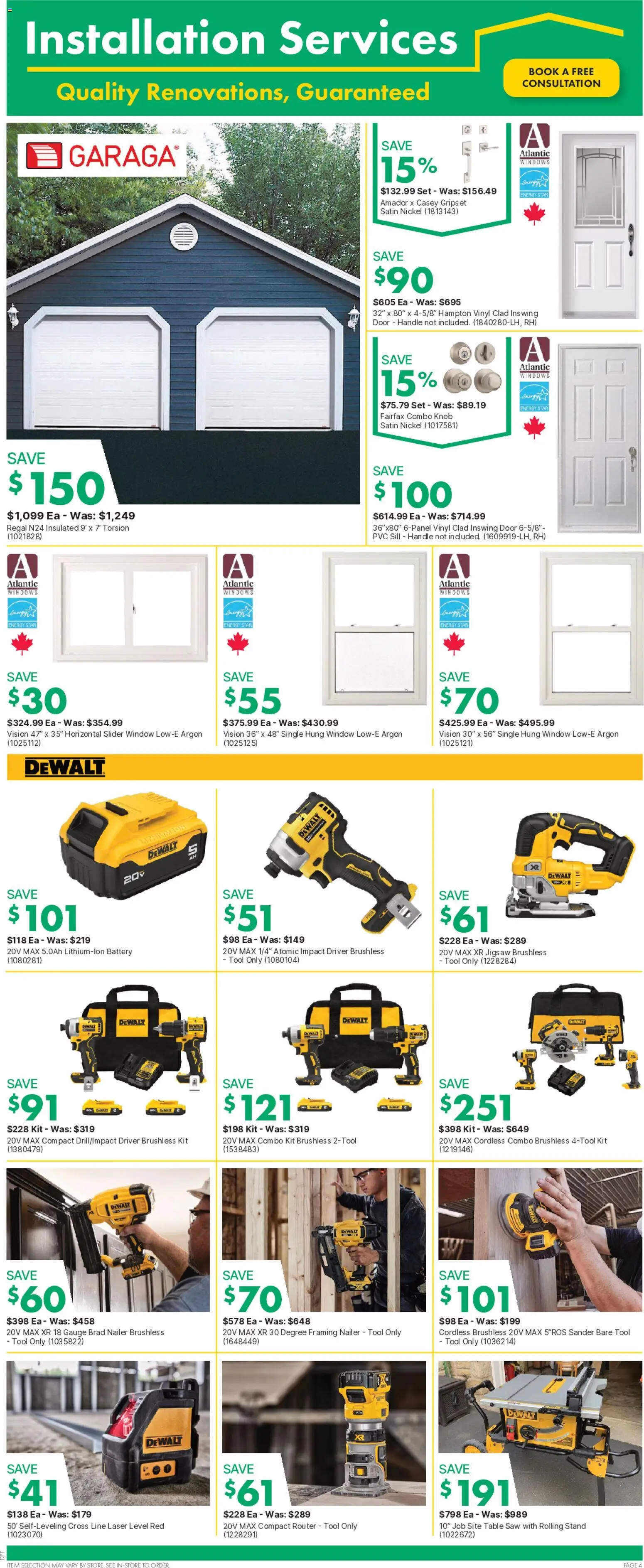 Kent flyer valid from Oct 1, 2026 | Page: 5 | Products: Jigsaw, Table, Battery, Door
