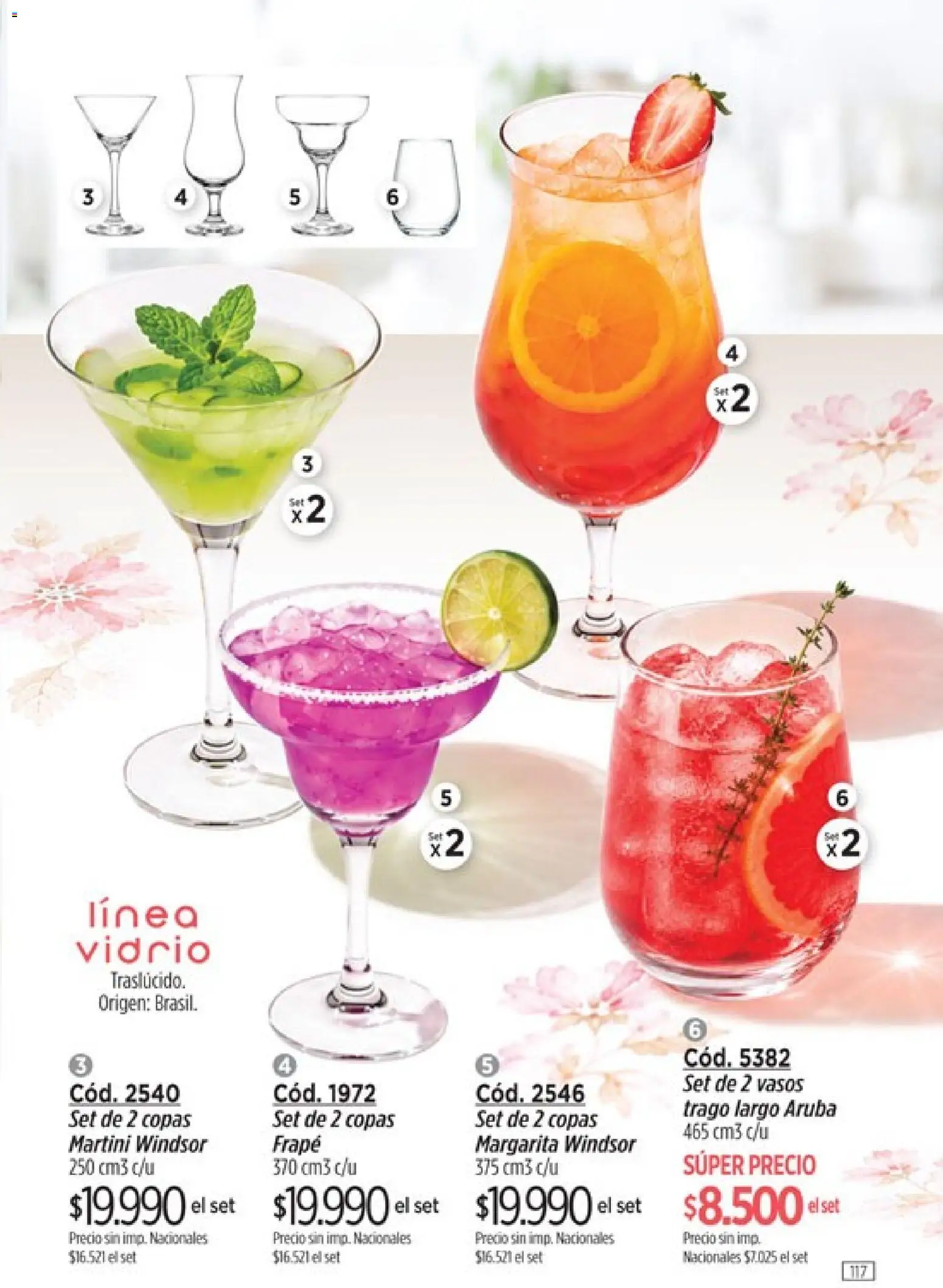 Catálogo Amodil Campaña 14 │ válido desde el 07/08/2026 | Página: 117 | Productos: Martini, Vasos