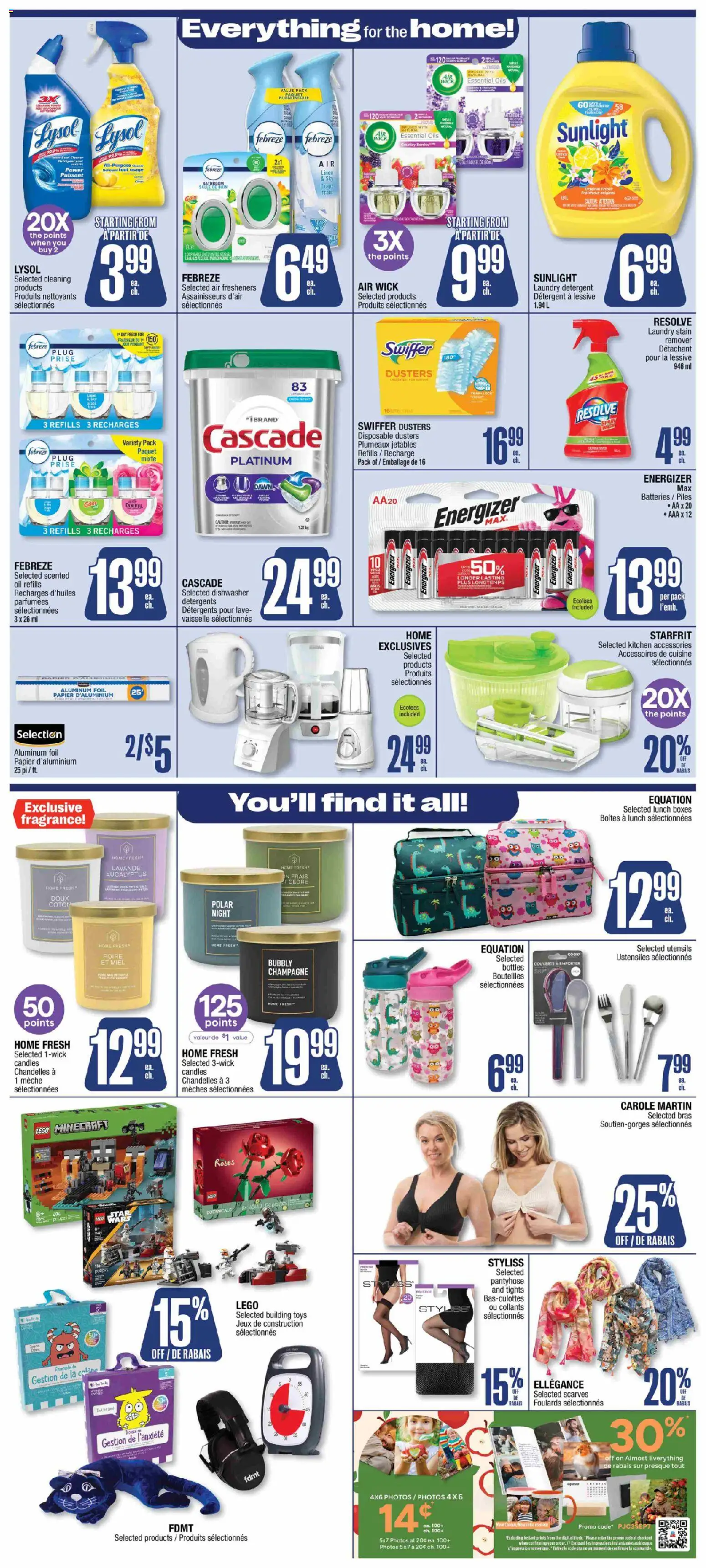 Jean Coutu flyer valid from Sep 10, 2026 | Page: 7 | Products: Tights, Fragrance, Candles, Foil