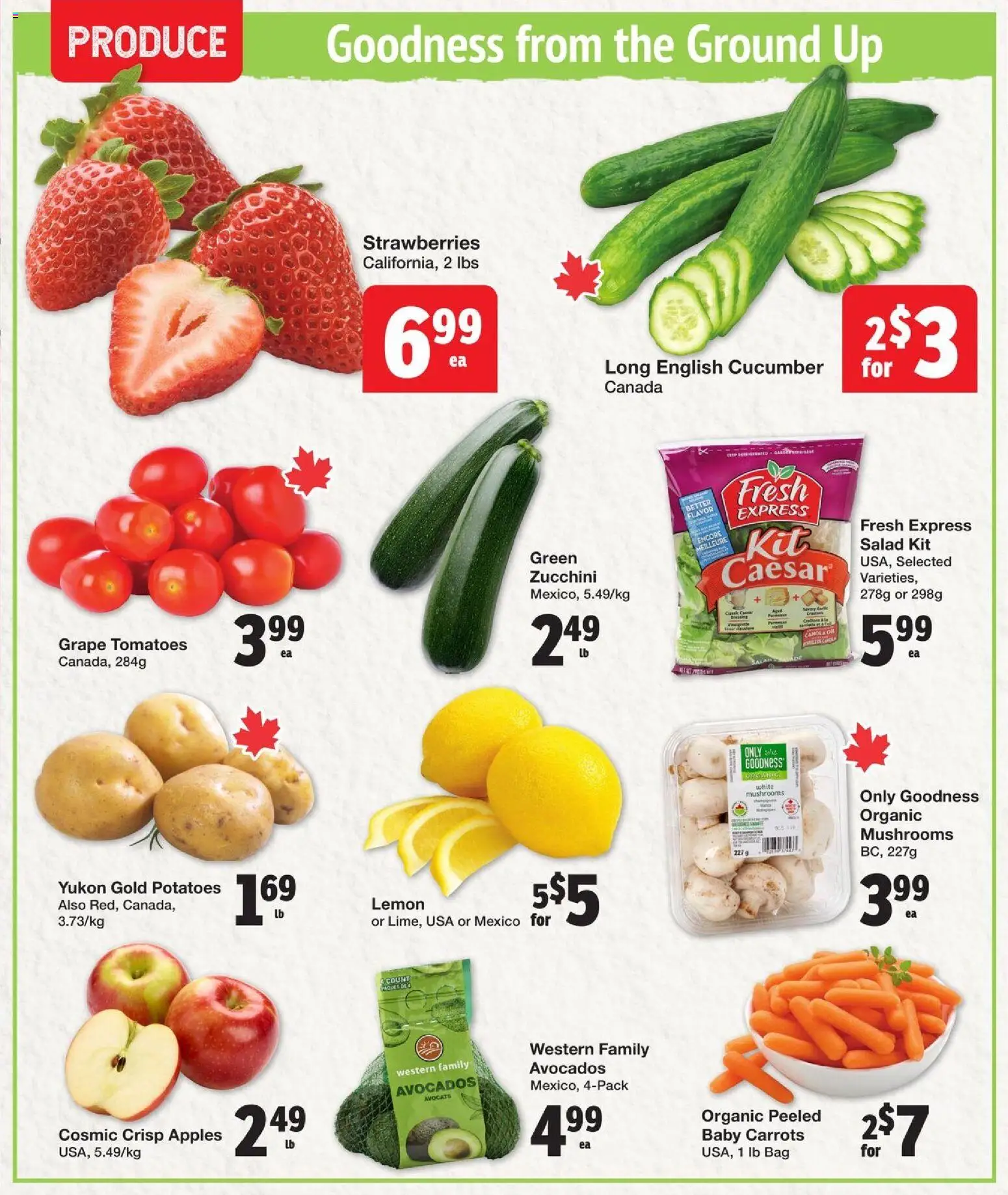 Quality Foods flyer valid from 07.05.2026 | Page: 4 | Products: Strawberries, Salad, Apples, Tomatoes