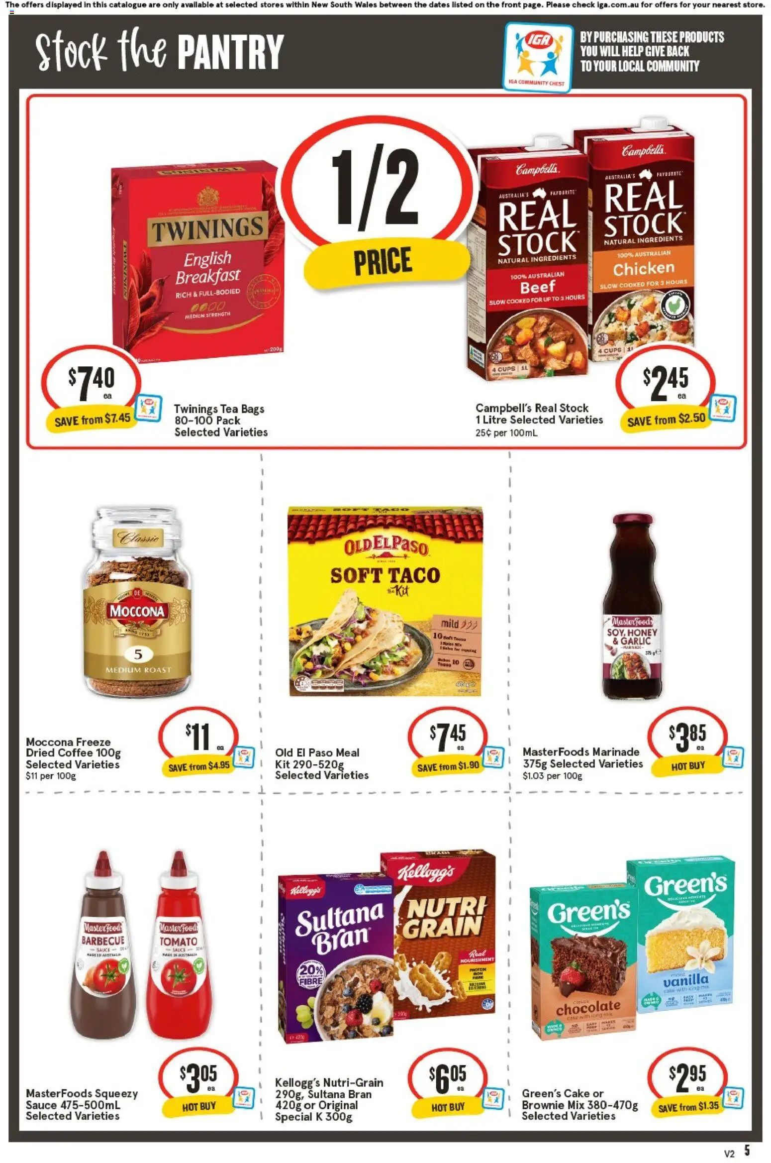 IGA catalogue - valid from 03.06.2026 | Page: 6 | Products: Coffee, Chocolate, Sauce, Moccona