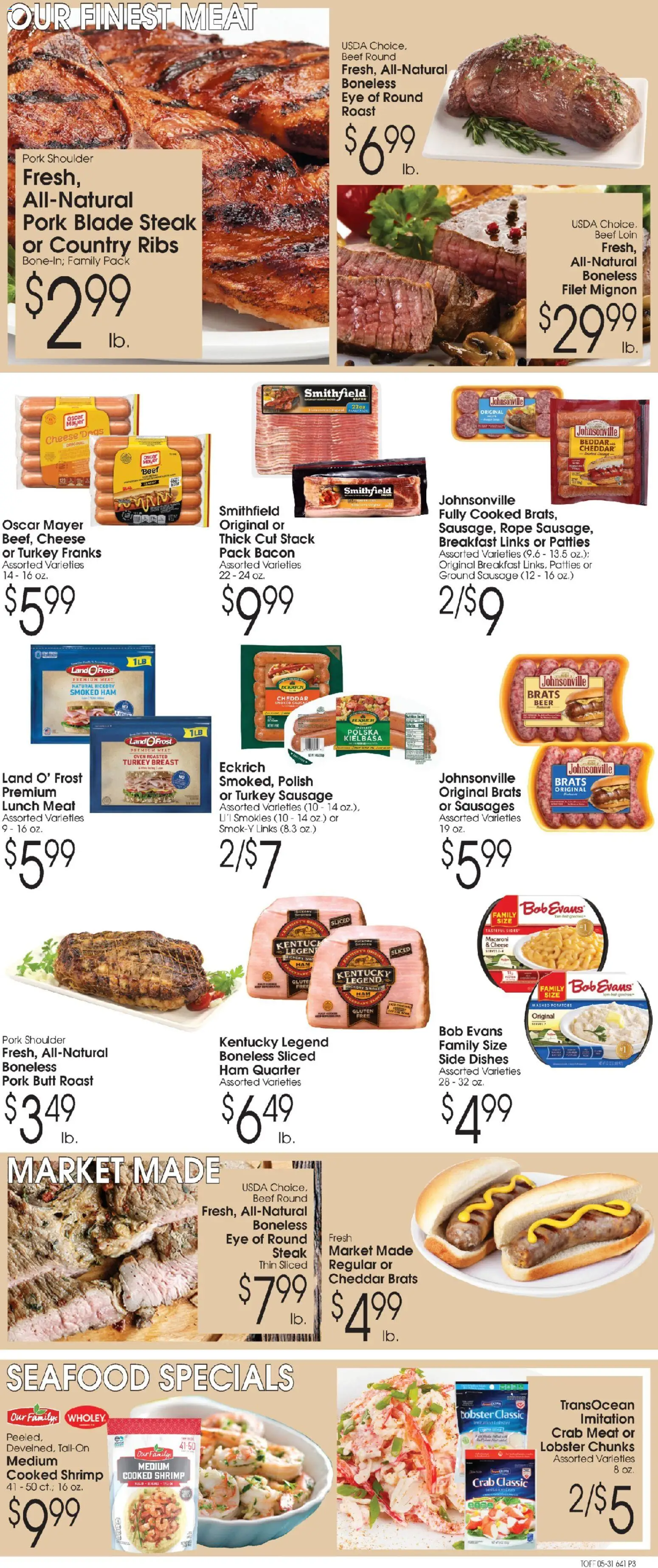 Family Fare Ad - valid from 31.05.2026 | Page: 3 | Products: Ham, Beer, Seafood, Oven