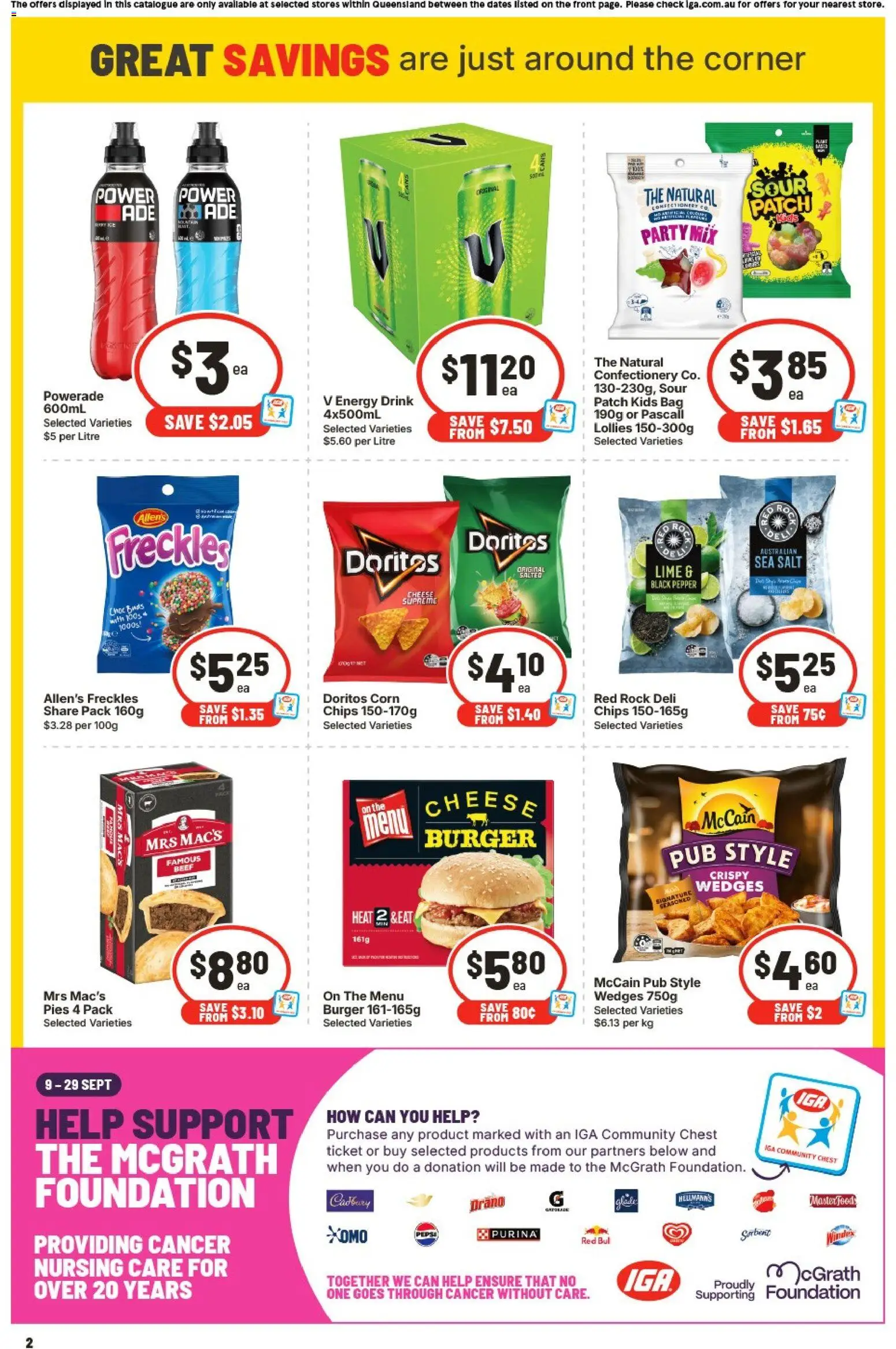 IGA catalogue - valid from 23/09/2026 | Page: 2 | Products: Dog food, Tuna, Razors, Vitamin