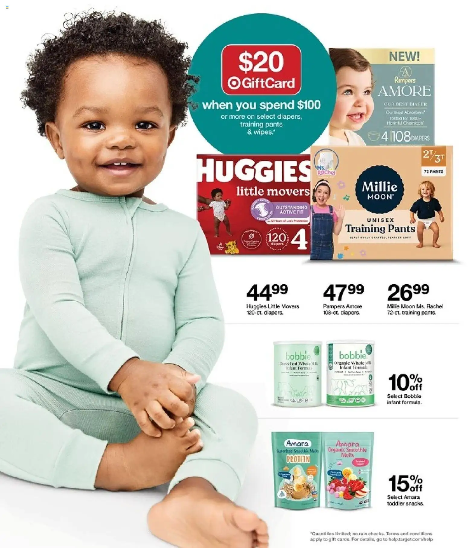 Target Weekly Ad - valid from 08/23/2026 | Page: 18 | Products: Diapers, Protein, Pants, Smoothie
