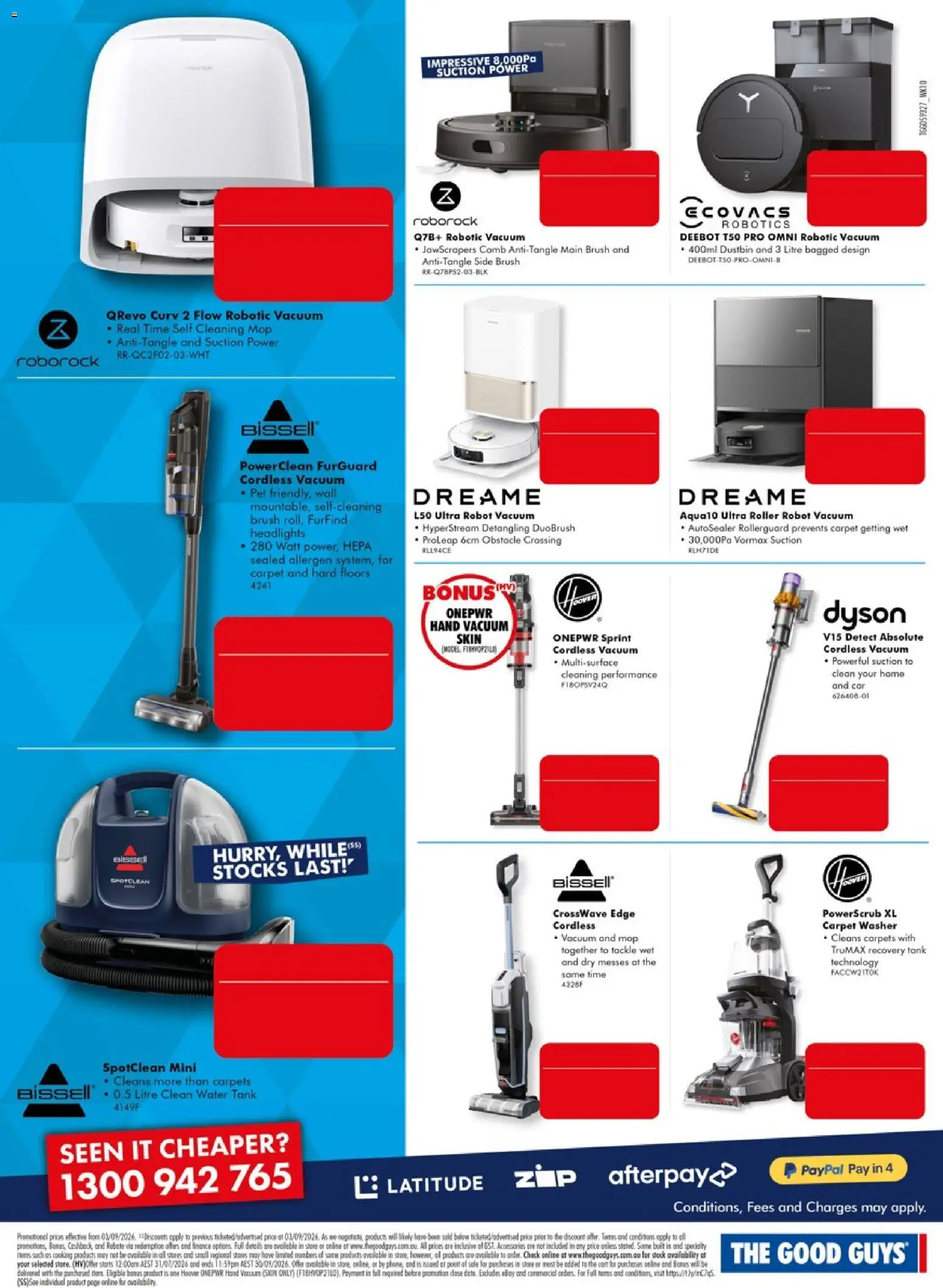 The Good Guys catalogue - valid from 03/09/2026 | Page: 12 | Products: Carpet, Brush, Water, Accessories