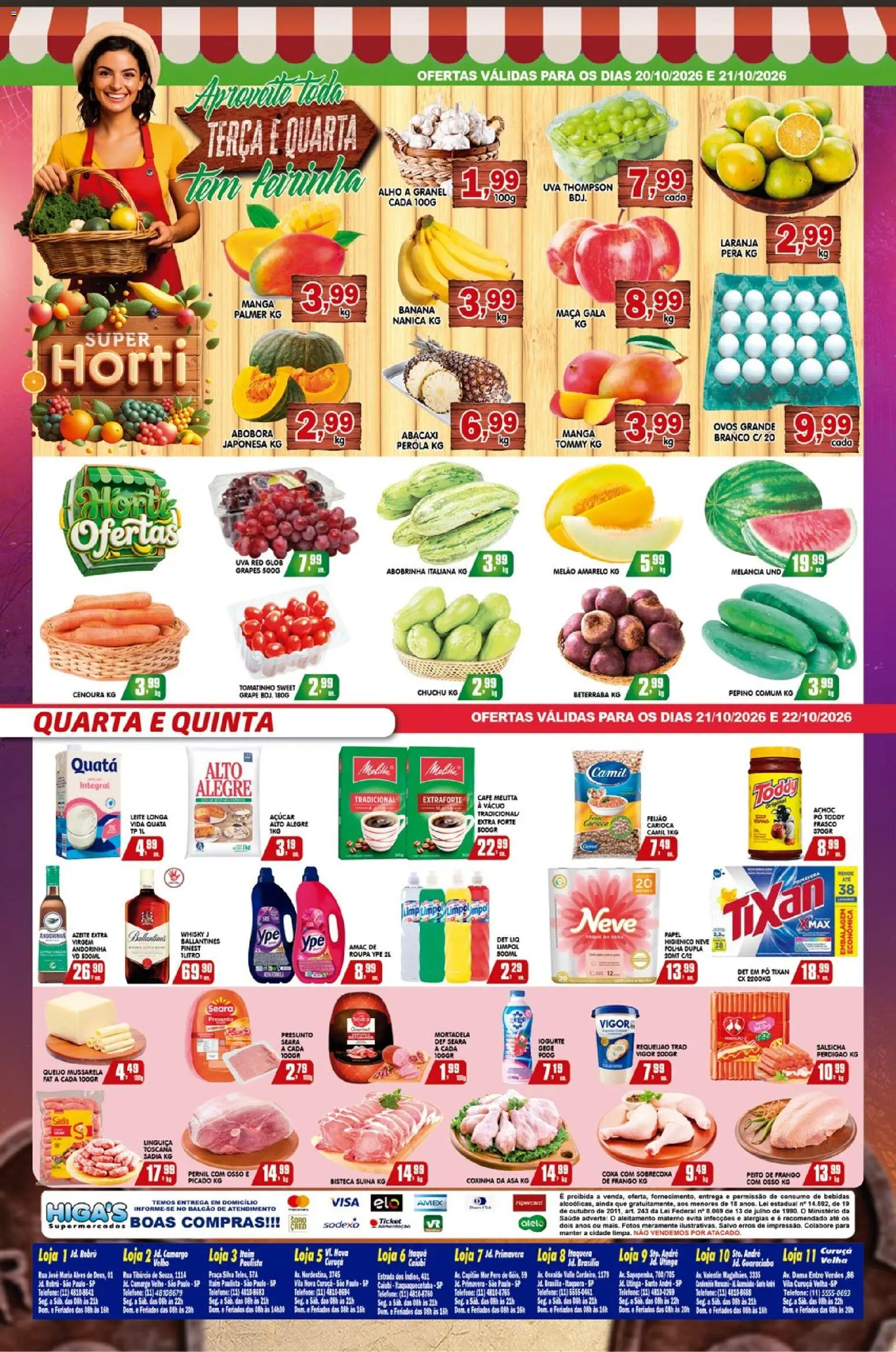Higa's Supermercado Folheto - válido de 21/10/2026 | Página: 4