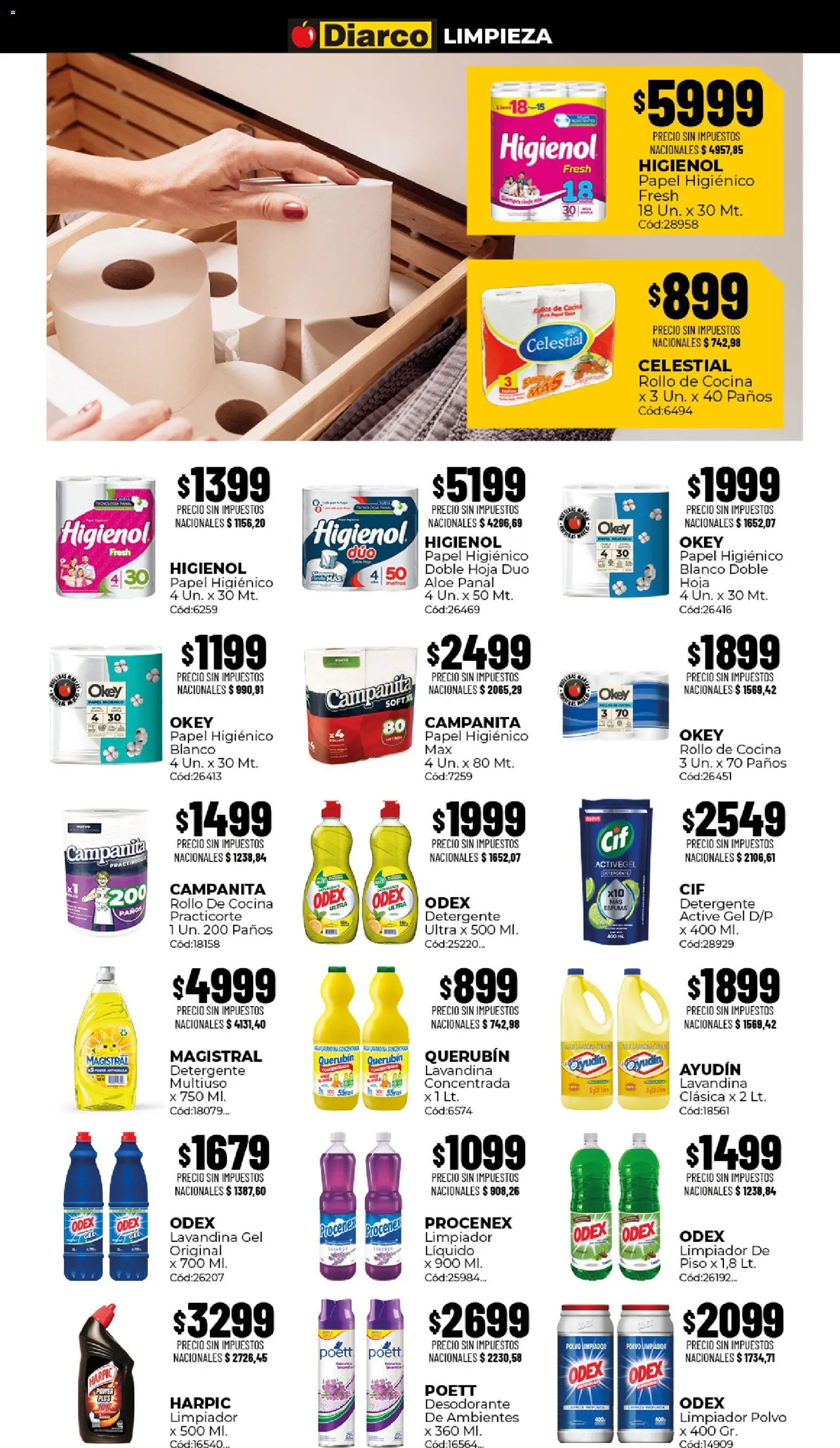 Diarco - Ofertas Gba │ válido desde el 03/08/2026 | Página: 15 | Productos: Cocina, Detergente, Espuma, Limpiador