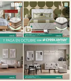 Muebles jamar Feria del crédito -  Vista previa de la revista de la tienda Muebles jamar valido desde el 23/07/2026 | Página: 7 | Productos: Cama, Colchón, Mesa, Espejo