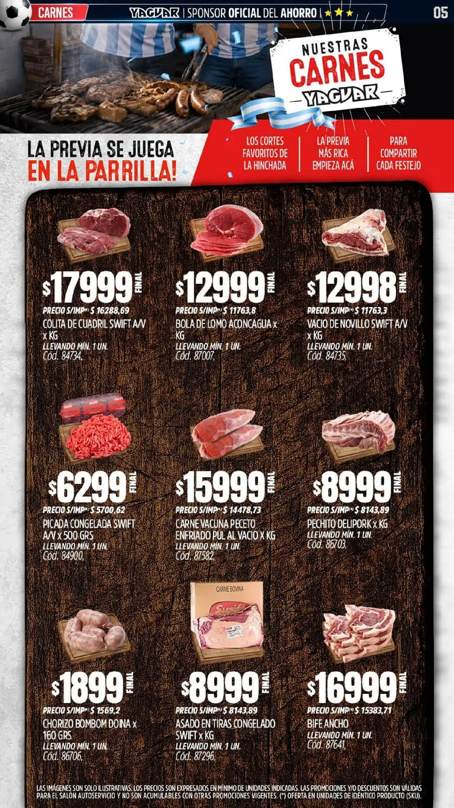 Yaguar - Oferta Semanal Parque Chacabuco │ válido desde el 15.06.2026 | Página: 5 | Productos: Juega, Parrilla, Chorizo
