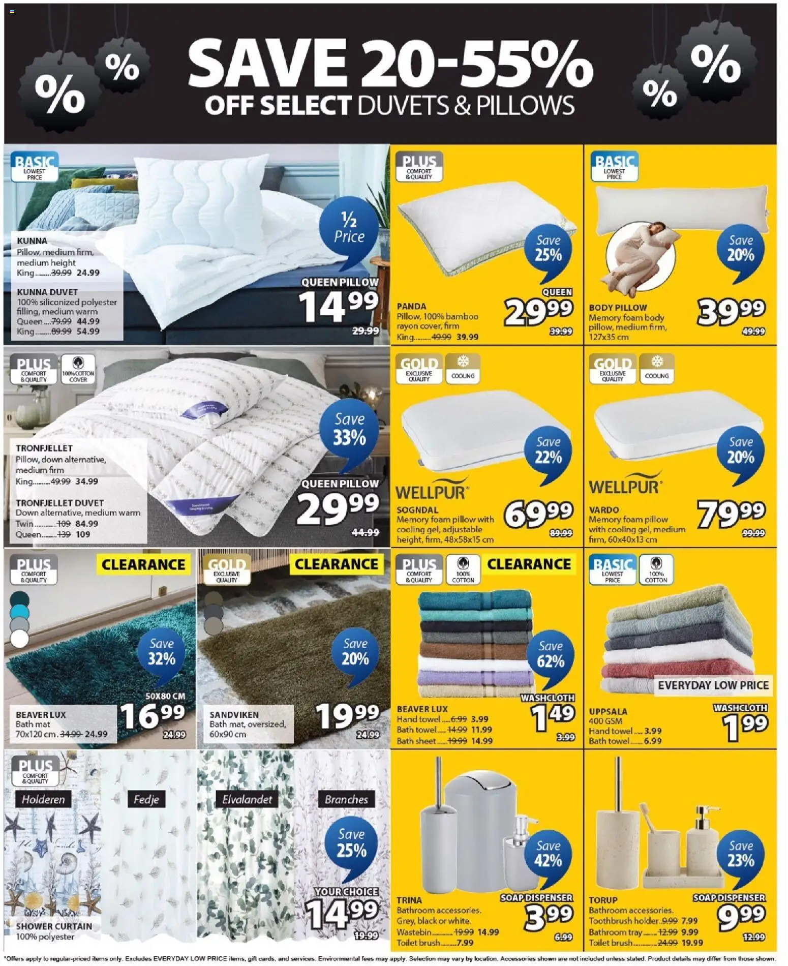 JYSK flyer valid from Jul 2, 2026 | Page: 15 | Products: Brush, Pillow, Bath, Shower