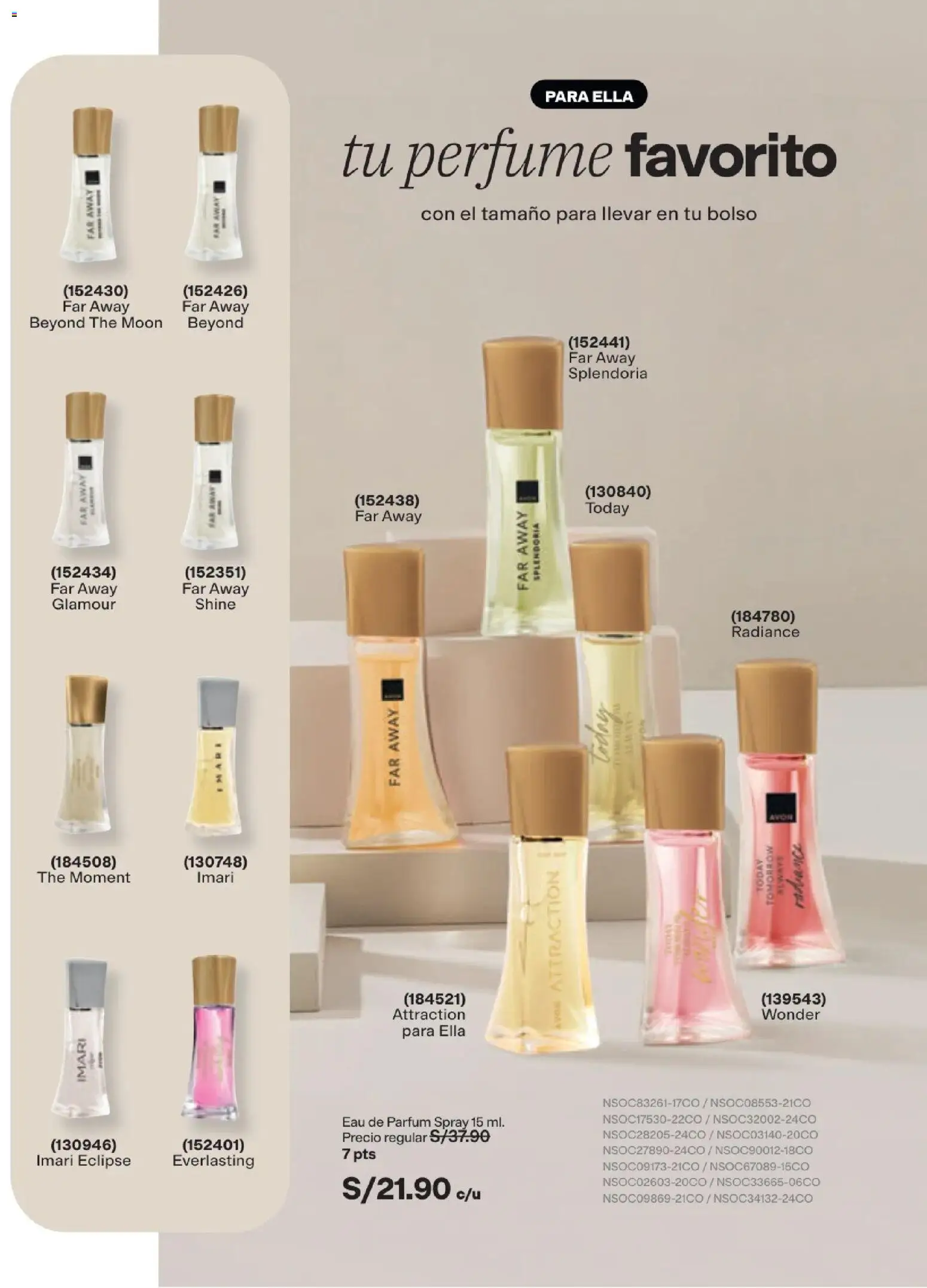 Catálogo Avon válido desde 15/09/2026 | Página: 102 | Productos: Bolso, Perfume