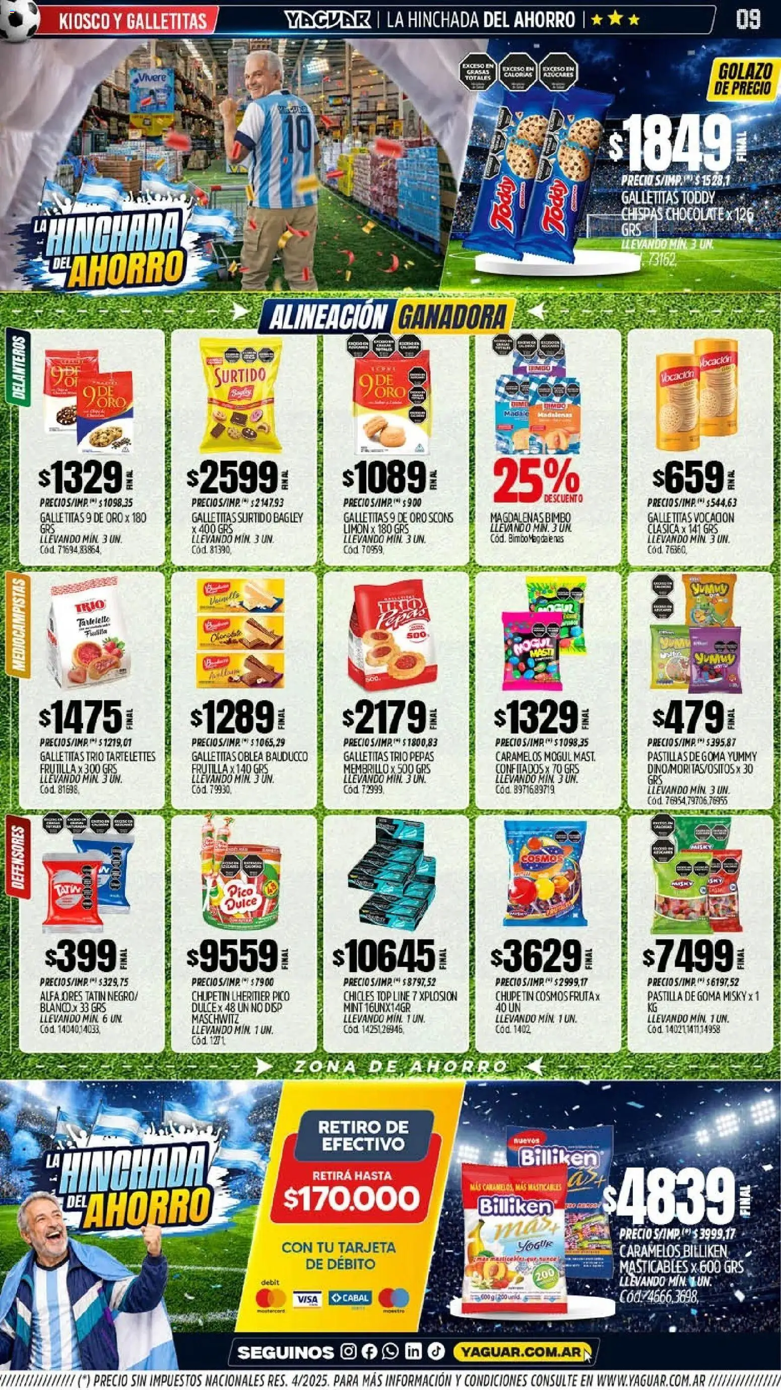 Yaguar - Oferta Semanal Salta │ válido desde el 08.06.2026 | Página: 10 | Productos: Top, Frutilla, Yogur, Chocolate