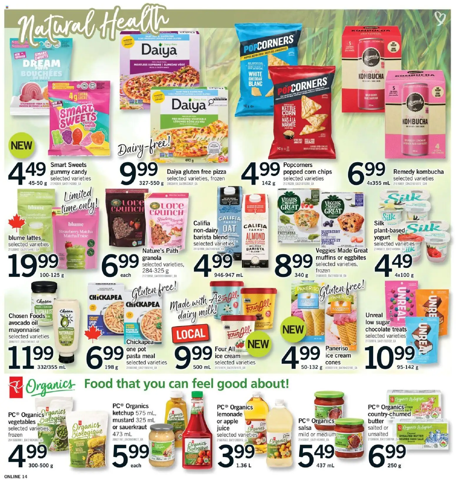 Fortinos flyer valid from Jul 9, 2026 | Page: 13 | Products: Ice cream, Yogurt, Oil, Chocolate