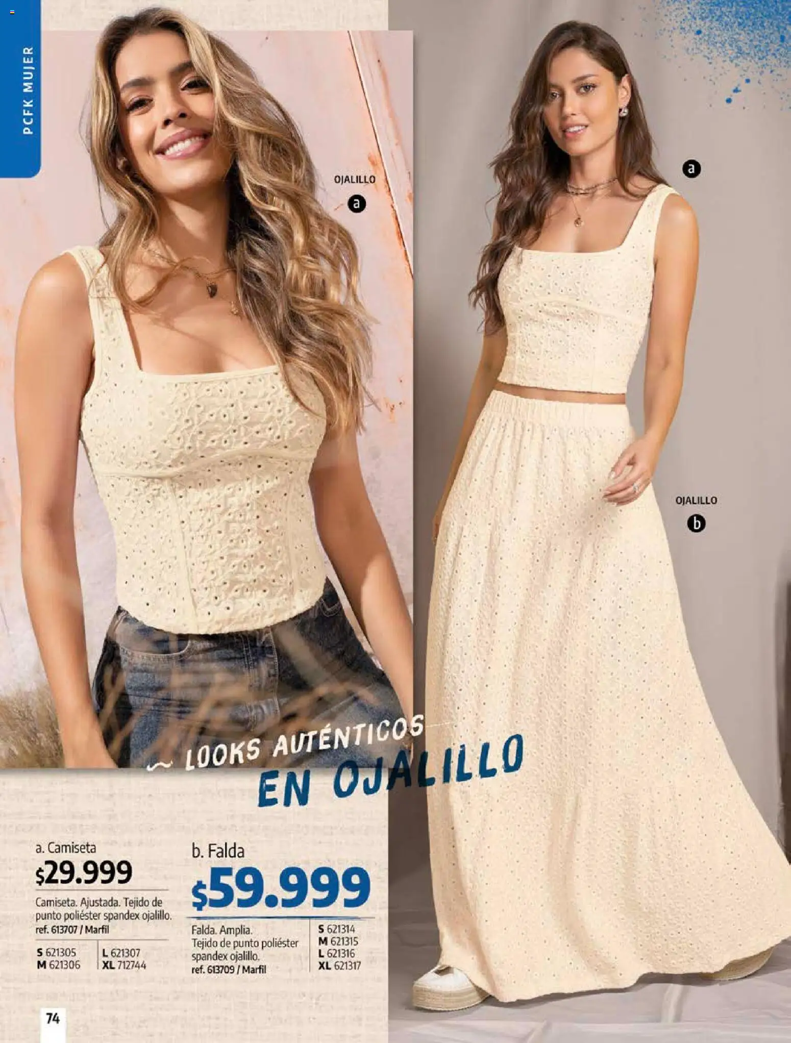 Pacifika revista - valida desde el 12/07/2026 | Página: 74 | Productos: Falda, Camiseta