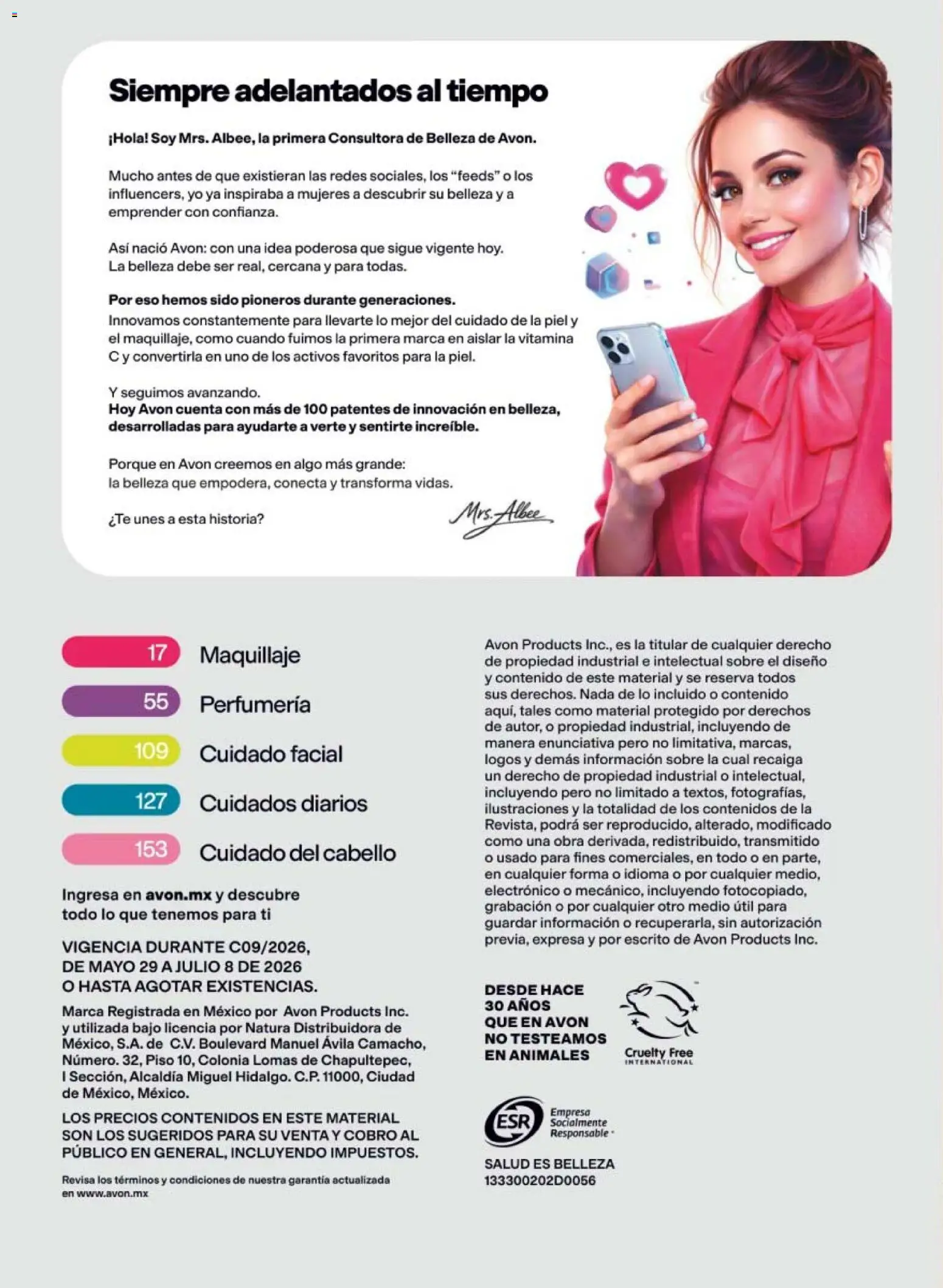 Nuevas ofertas de AVON válidas en toda la República Mexicana desde el 29.05.2026. ¡Encuentra las mejores ofertas en AVON campaña 9 2026! | Página: 12