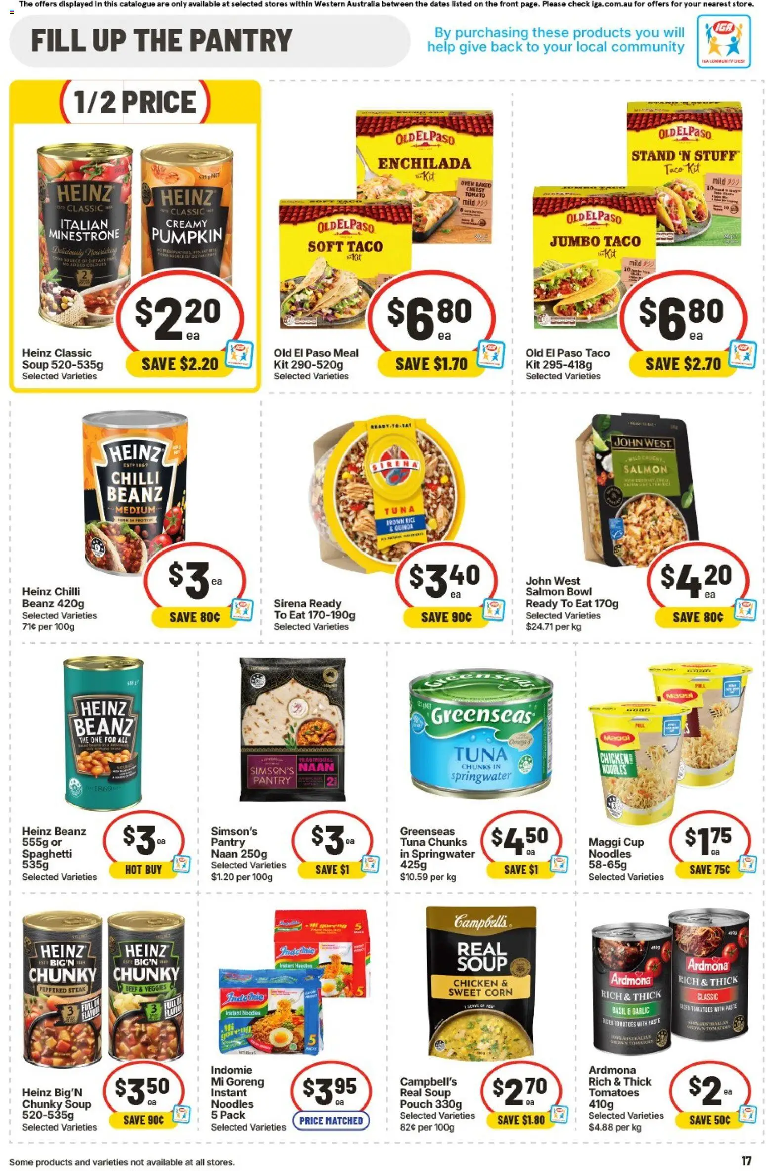 IGA catalogue - valid from 17.06.2026 | Page: 17 | Products: Chicken, Noodles, Salmon, Garlic
