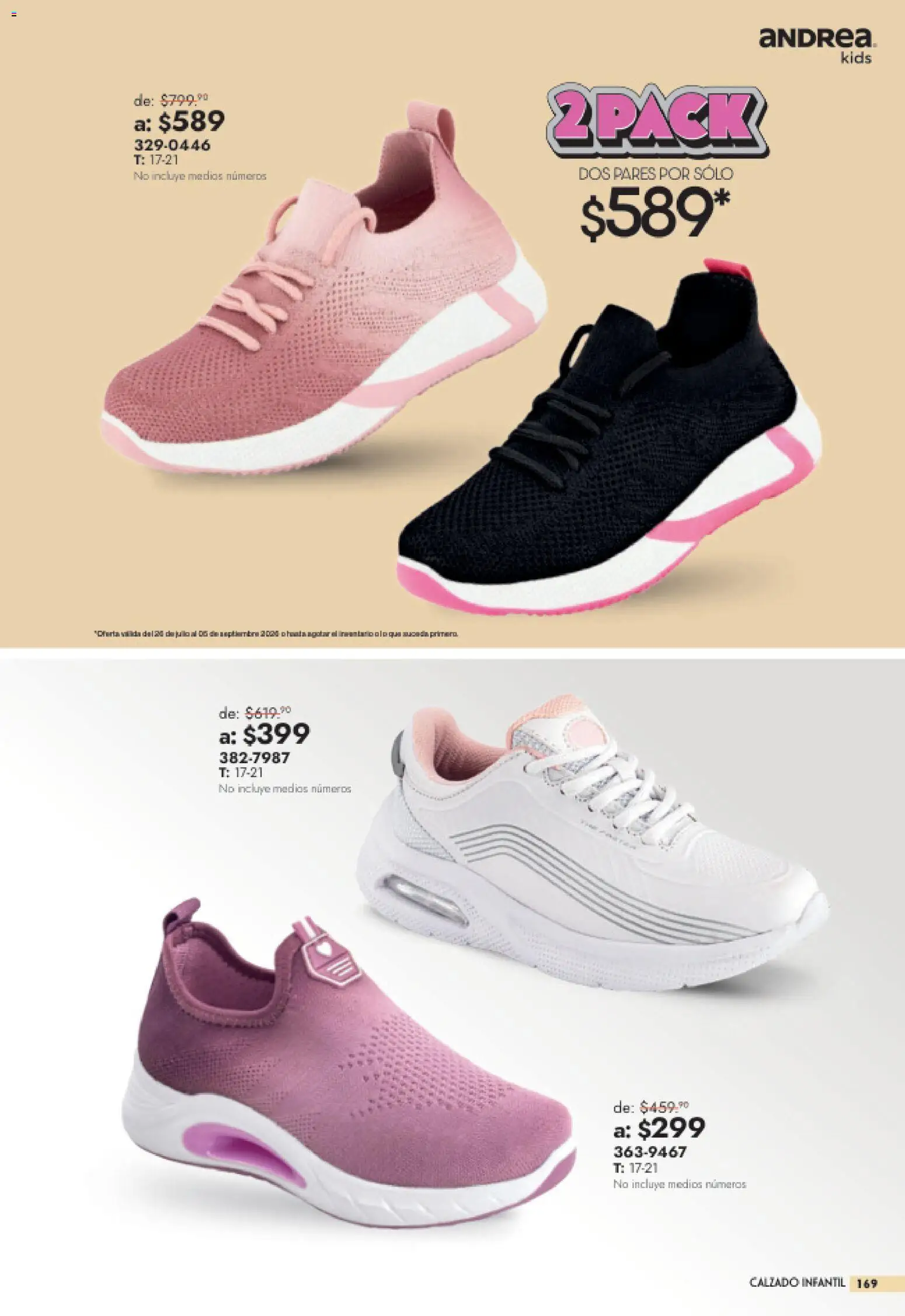 Nuevas ofertas de Andrea válidas en toda la República Mexicana desde el 26/07/2026. ¡Encuentra las mejores ofertas en Andrea catálogo Outlet! | Página: 169