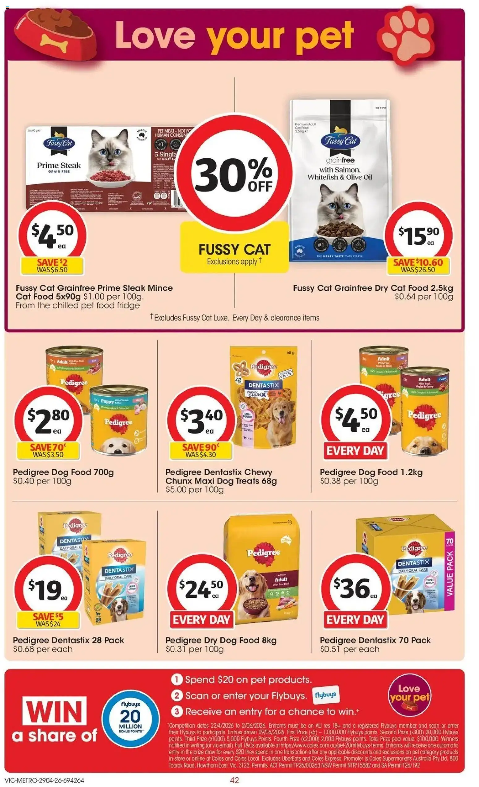 Coles catalogue - valid from 28.04.2026 | Page: 42 | Products: Oil, Olive oil, Dog food, Fridge