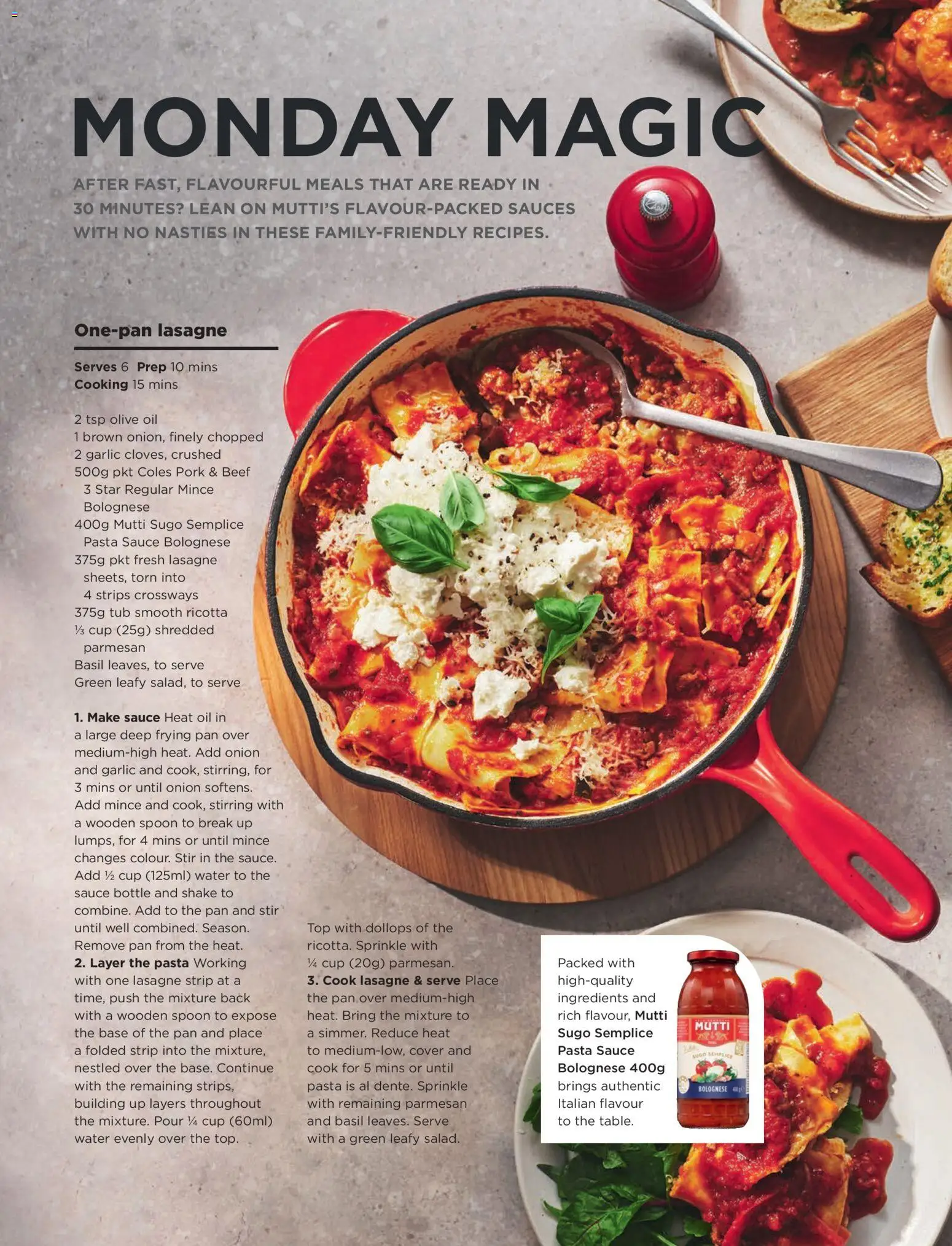 Coles catalogue - valid from 01/09/2026 | Page: 44 | Products: Oil, Sauce, Lasagne, Strips