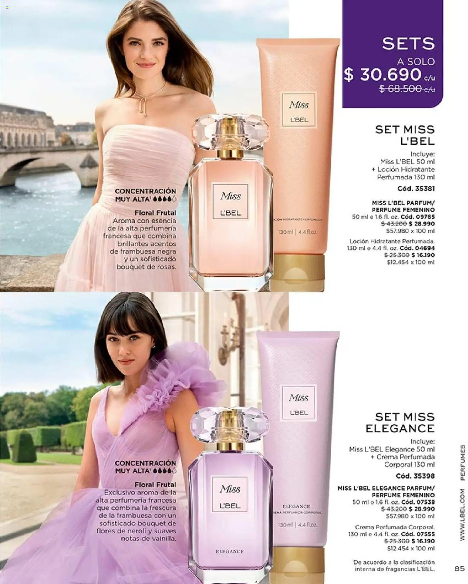 Catálogo L'Bel Campaña 13 │ válido desde el 26.07.2026 | Página: 85 | Productos: Loción, Flores, Perfume, Crema