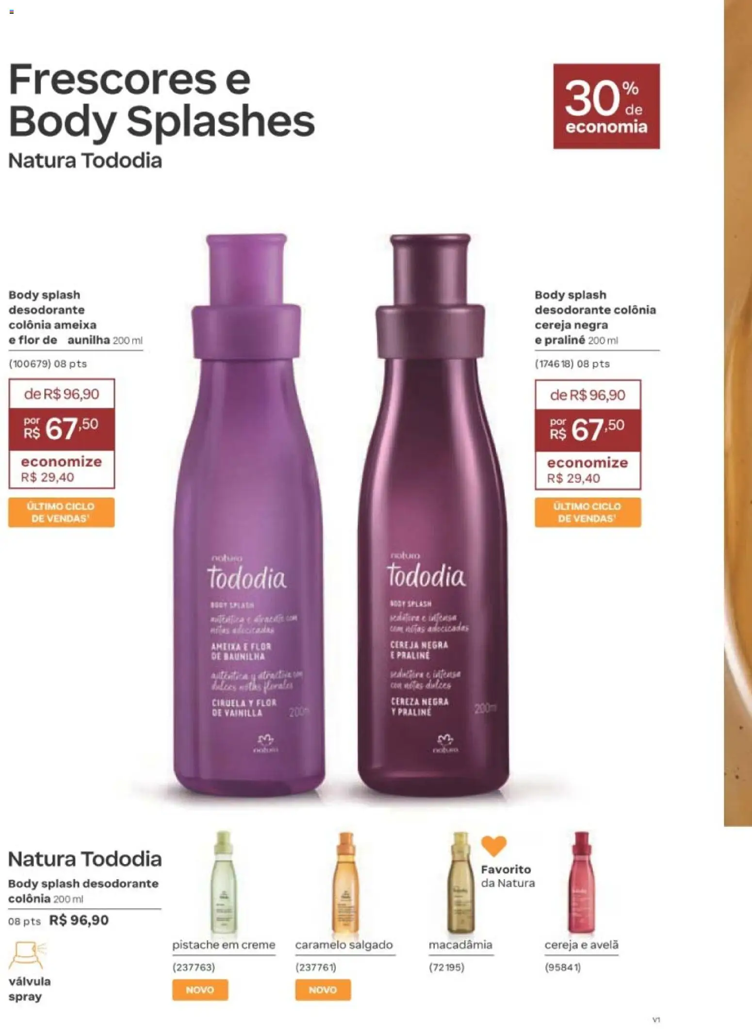 Natura Folheto - válido de 01/09/2026 | Página: 52 | Produtos: Cereja, Lixa, Ameixa, Avelã