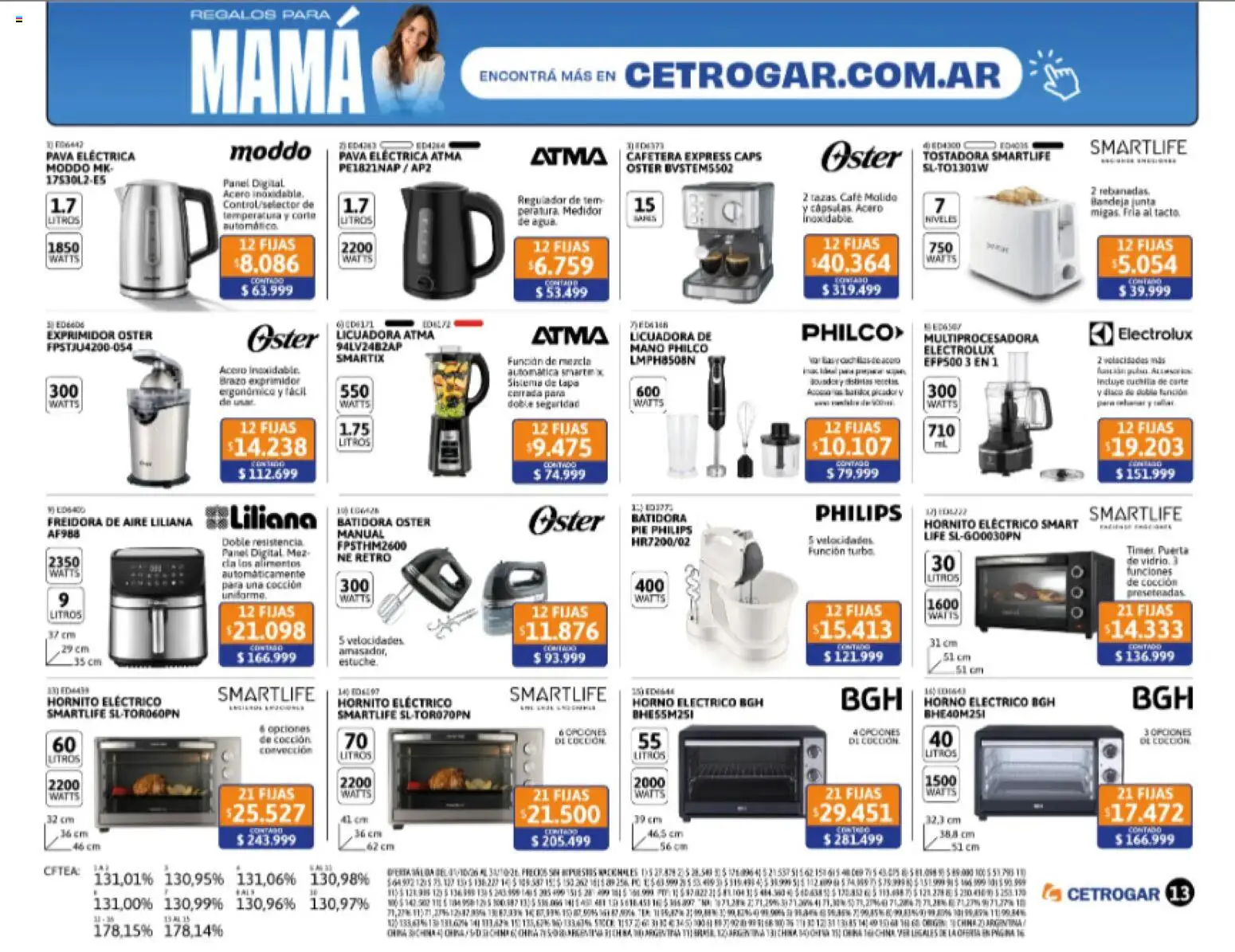 Cetrogar catálogo │ válido desde el 01/10/2026 | Página: 13