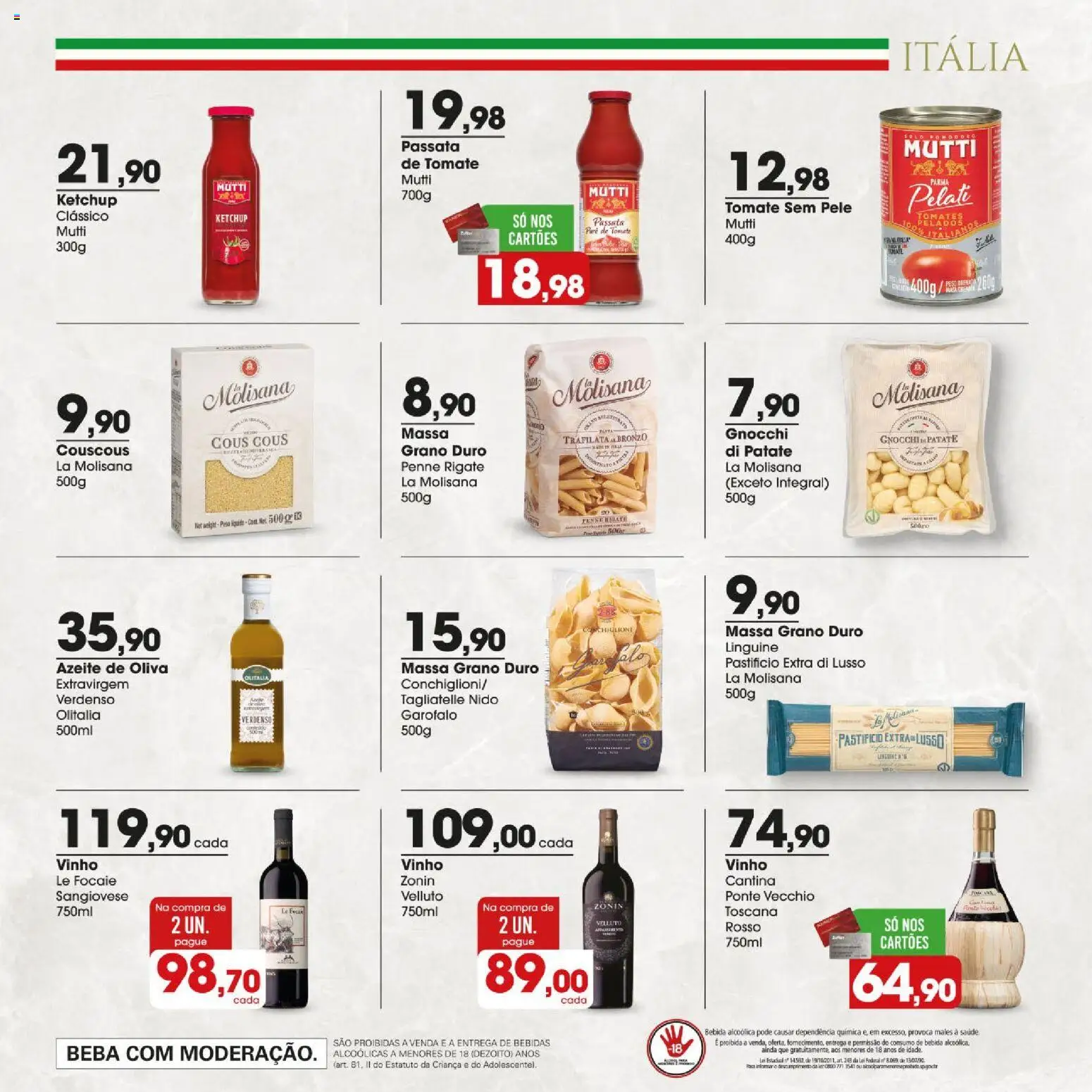 Zaffari Folheto - válido de 06/08/2026 | Página: 3 | Produtos: Bebidas, Vinho, Azeite de oliva, Azeite