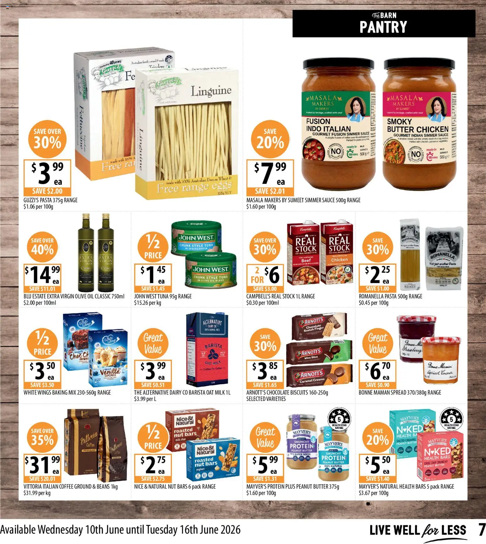 Supabarn catalogue - valid from 10.06.2026 | Page: 7 | Products: Milk, Coffee, Vegetables, Scotch