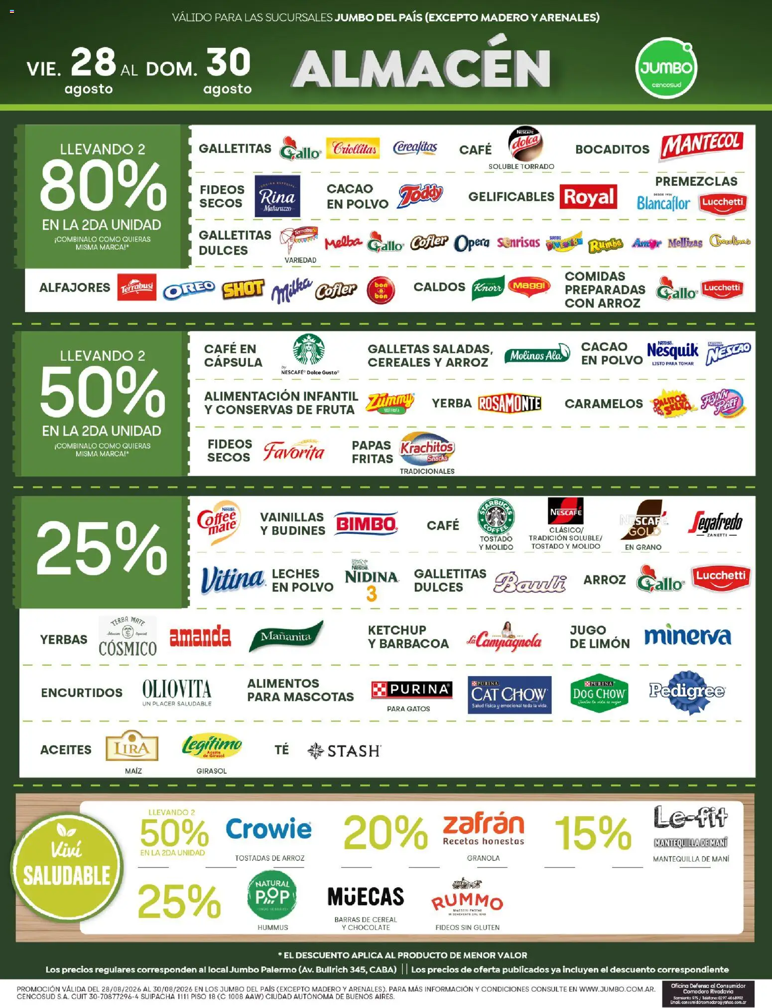 Jumbo ofertas │ válido desde el 27/08/2026 | Página: 3 | Productos: Mani, Conservas, Tostadas, Cereales