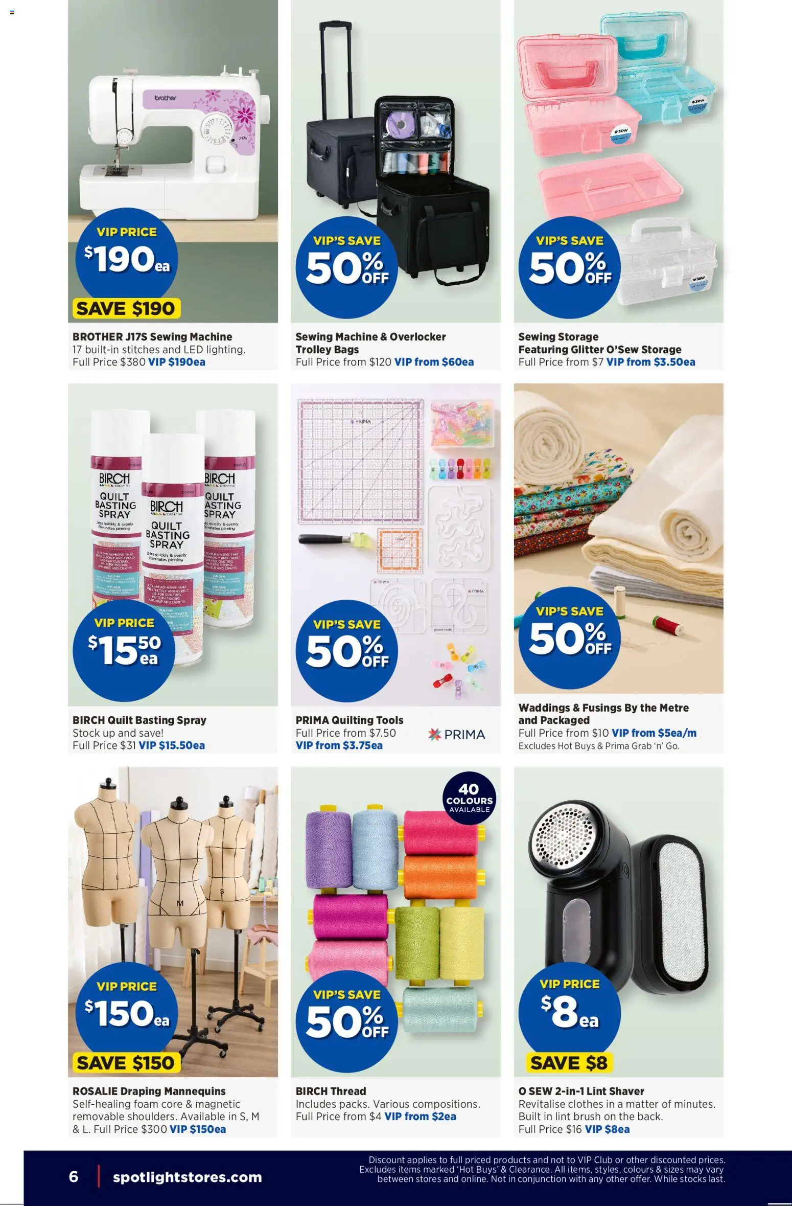 Spotlight catalogue - valid from 11.03.2026 | Page: 6 | Products: Fur, Trolley, Tools, Sewing machine