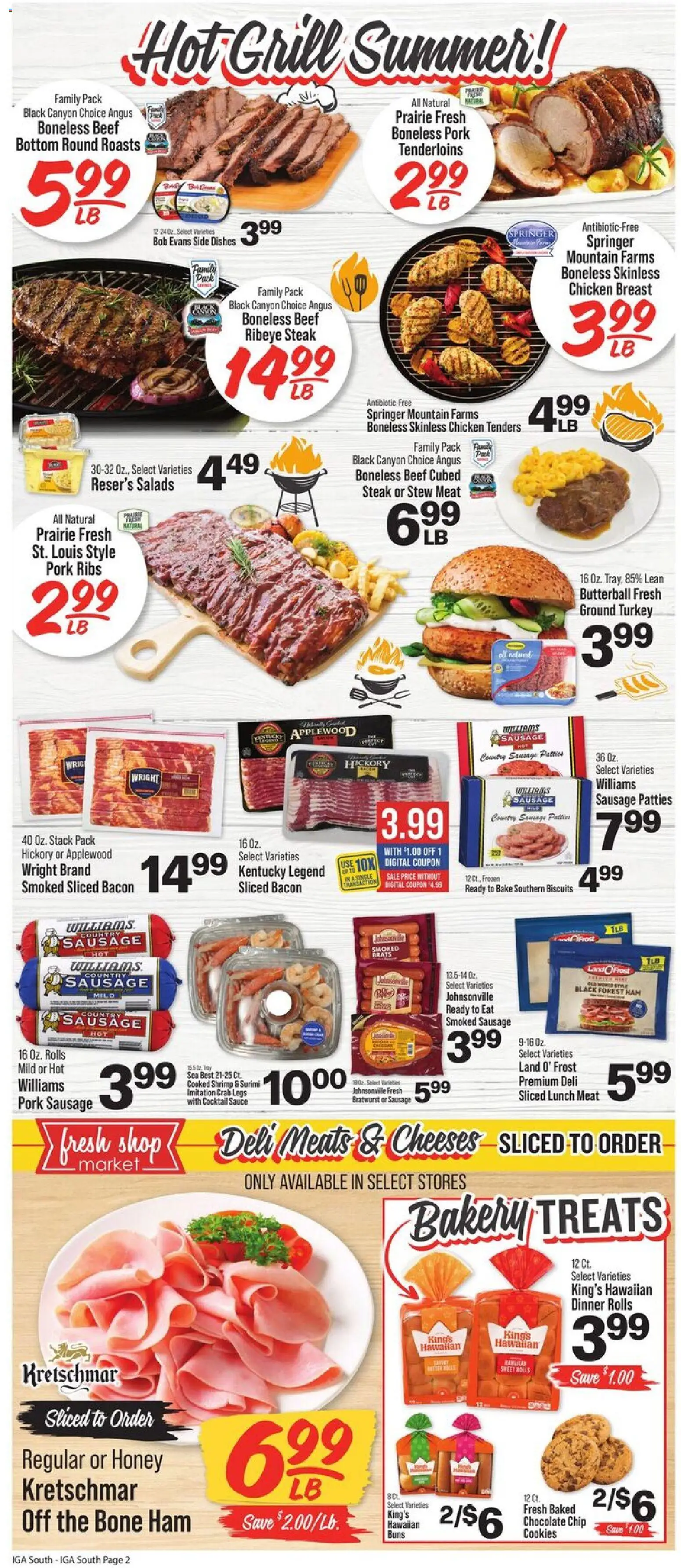 IGA Weekly Ad - valid from 20.05.2026 | Page: 3 | Products: Sausage, Chocolate Chip, Sheet, Grill